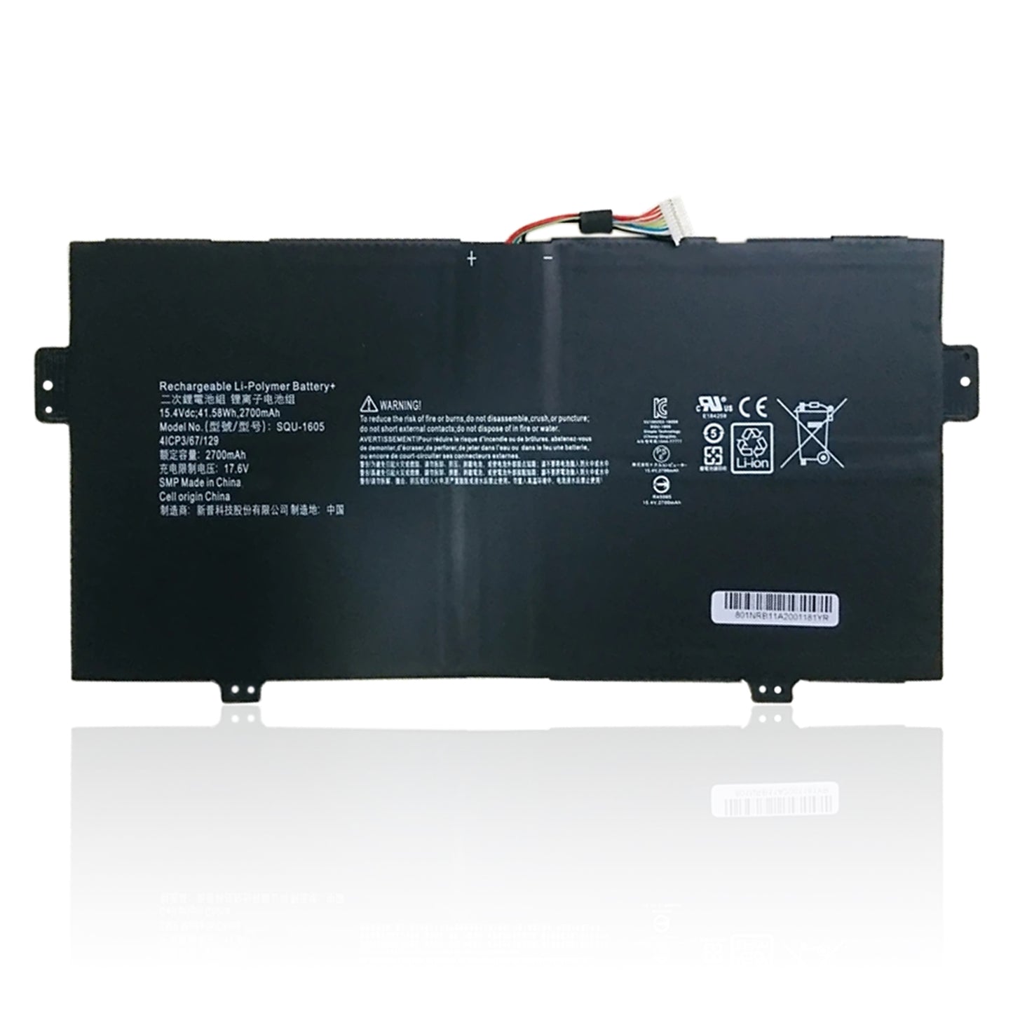 KELESY новый оригинальный SQU-1605 41CP3/67/129 аккумулятор для ноутбука ACER Swift 7 SF713-51 M9PG,M8KU,M4HA,S7-371,Spin 7 SP714-51-M6LT