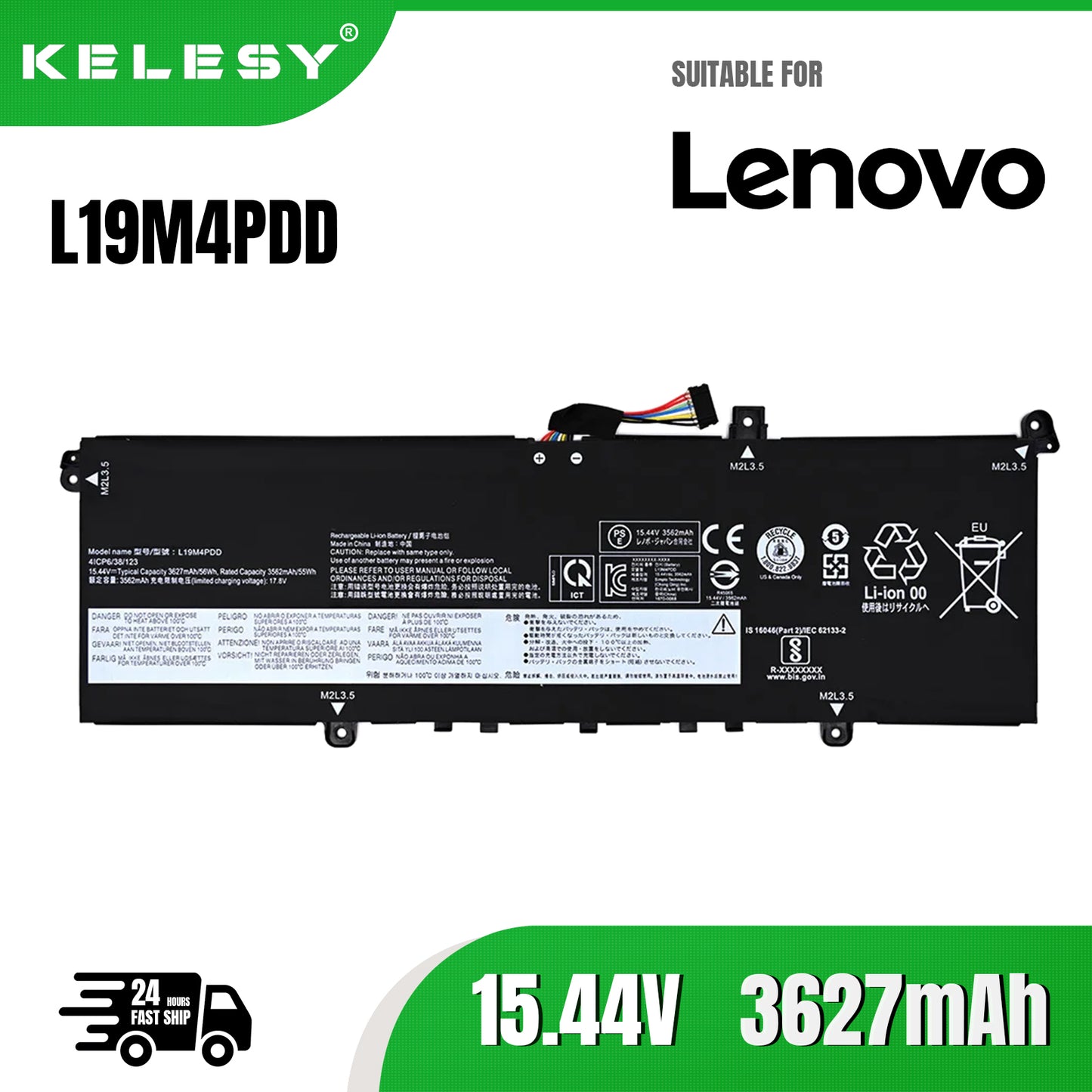 KELESY New L19M4PD8 Laptop Battery for Lenovo Yoga Duet 7-13IML05 2-in-1 IML 2020 2021 Series L19C4PD8 5B10X87836 SB10X87837