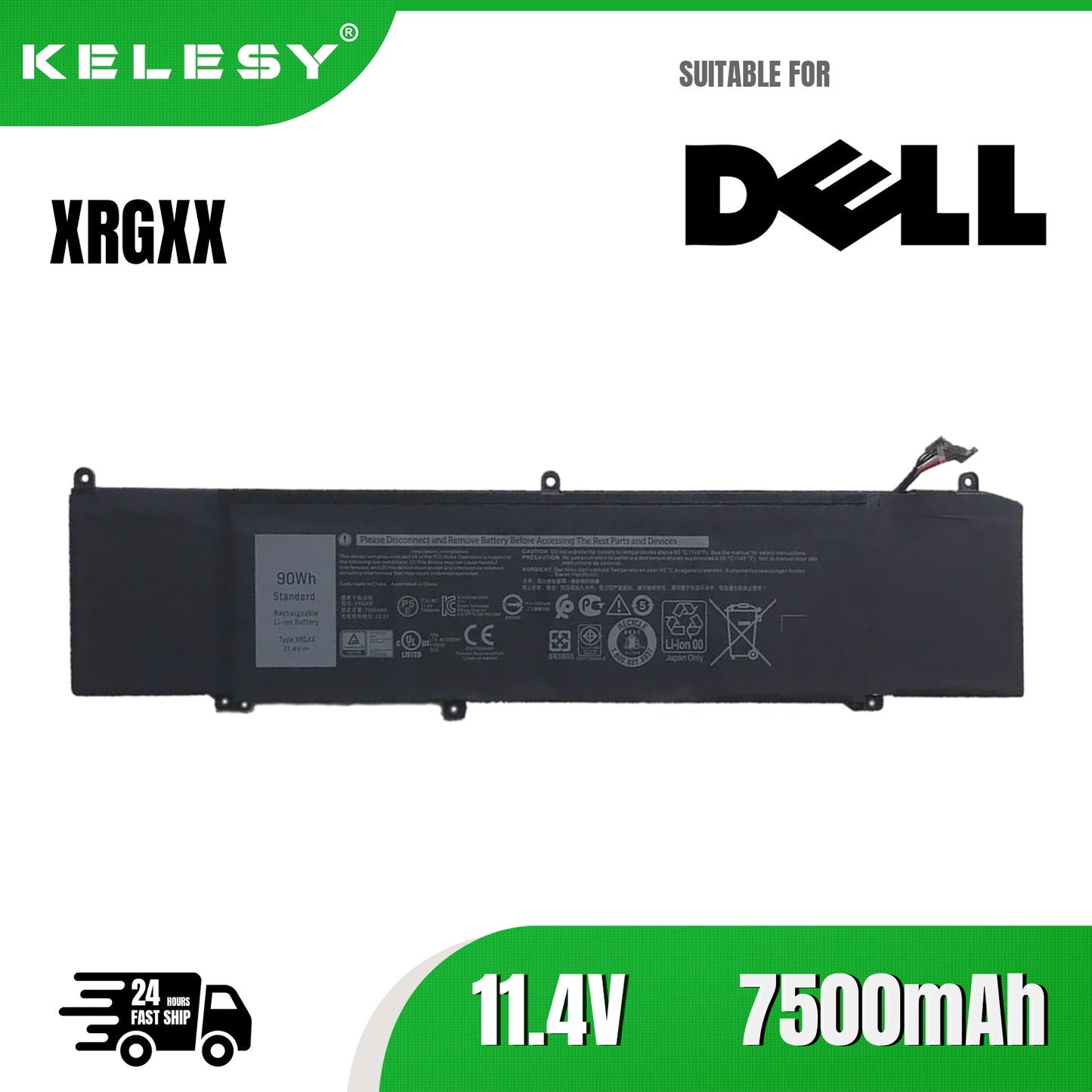 KELESY XRGXX 1F22N Battery For Dell For Alienware 2018 orion M15 M17 R1 P82F P40E P79F P37E Inspiron G5 5590 G7 7590 7790