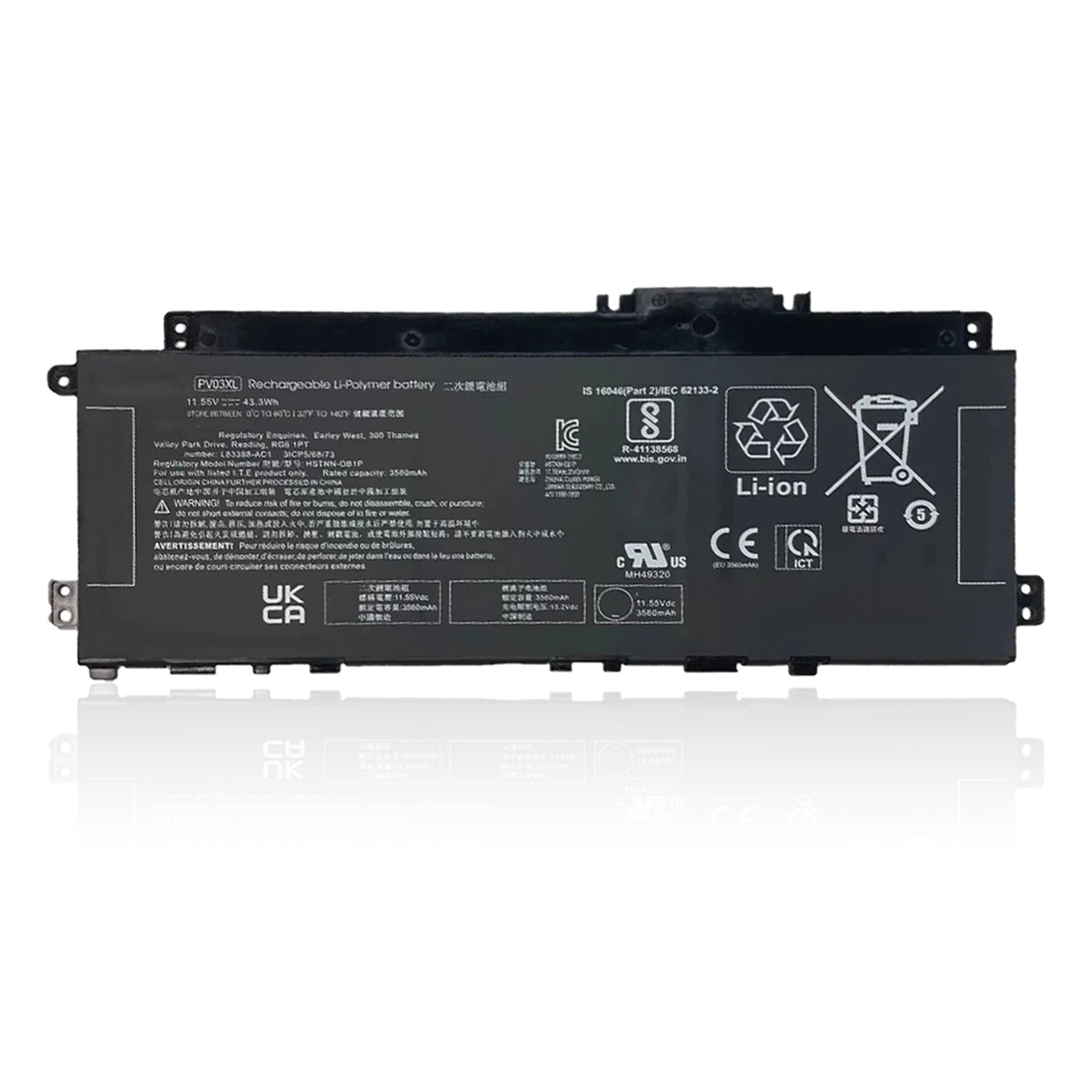 KELESY PV03XL PP03XL Battery For HP Pavilion x360 13-BB 14-DV 14-DW 14M-DW 14-DK HSTNN-LB8S HSTNN-DB9X HSTNN-OB1P L83388-421