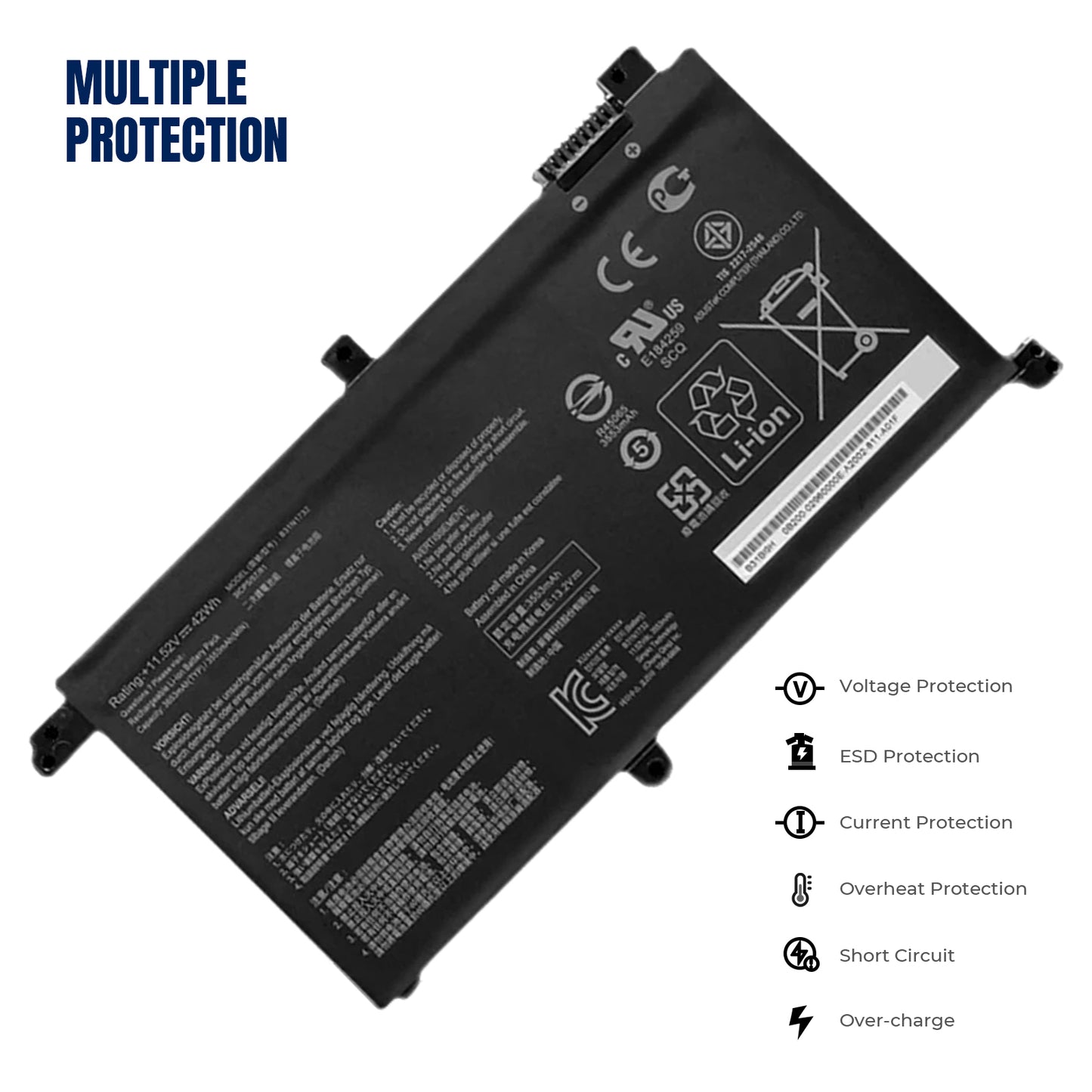 KELESY B31N1732 Laptop Battery for ASUS VivoBook X430UA X430UF X430UN X430FA X430FN X571G X571LH X571GT 11.52V 42WH