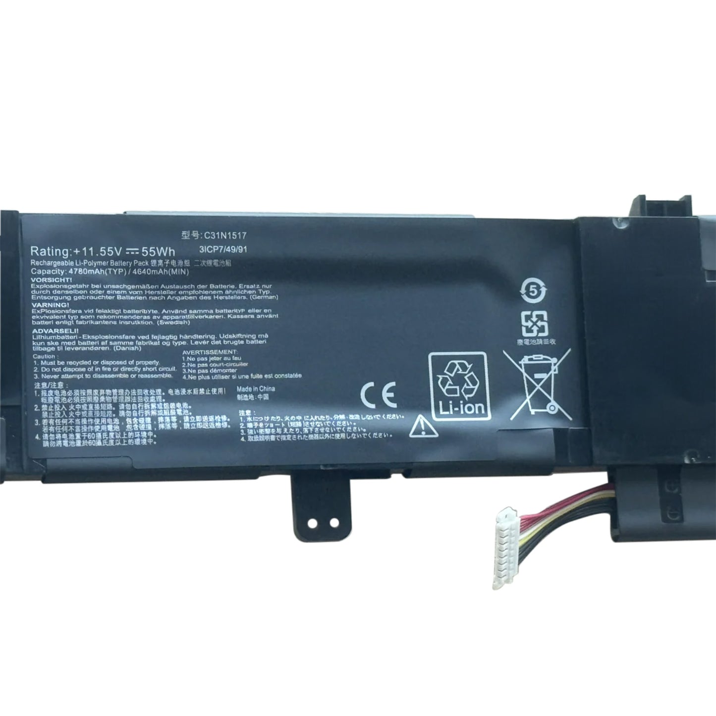 KELESY C31N1517 Laptop Battery For Asus VivoBook TP301UJ TP301UA Q304UJ Q304UAK Q304UA UA6200 0B200-01840000 0B200-01840100