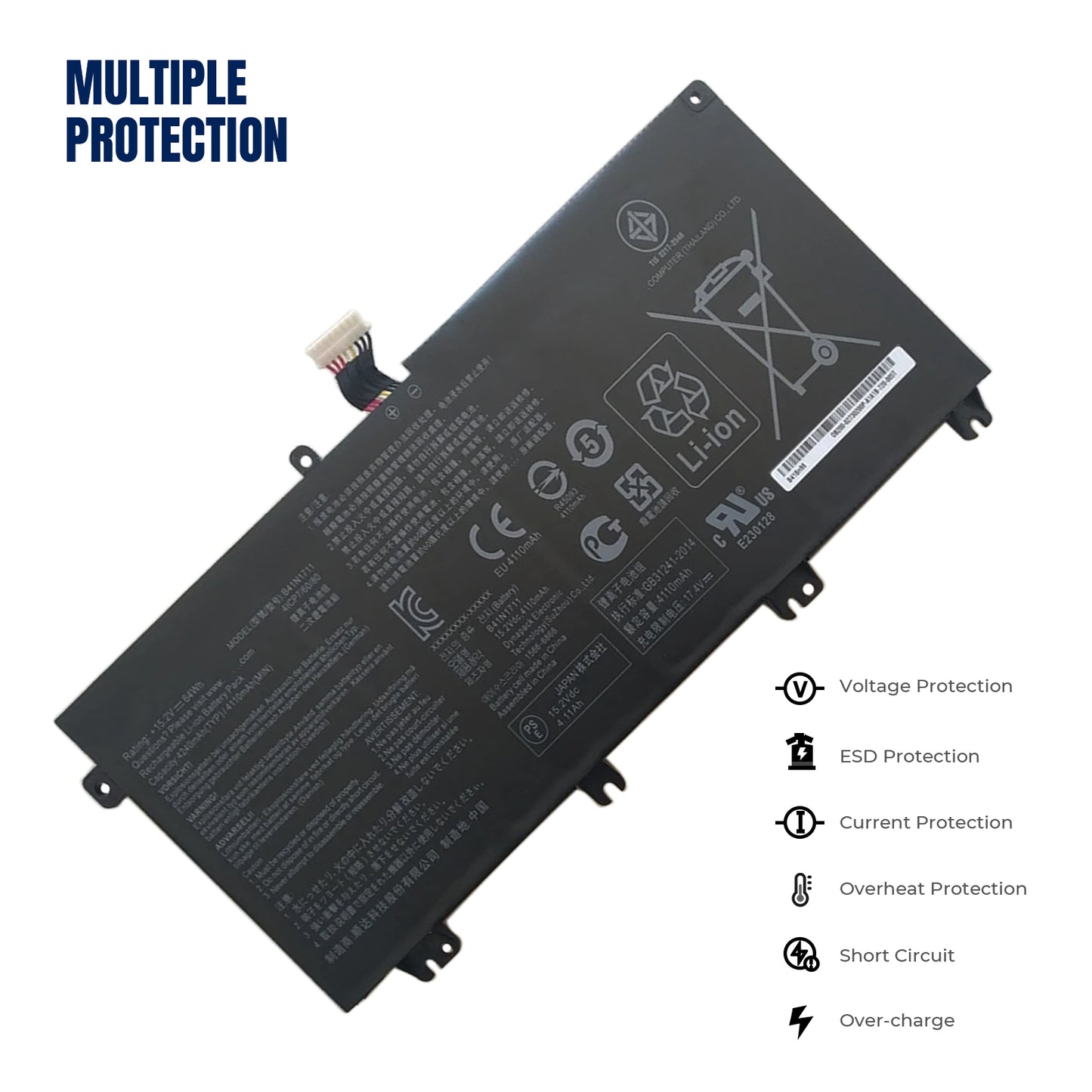 KELESY Genuine B41N1711 Laptop Battery For ASUS ROG STRIX GL503VM GL503V GL503VD FX63VM ZX63V GL703GE GL703VD GL703VM Series