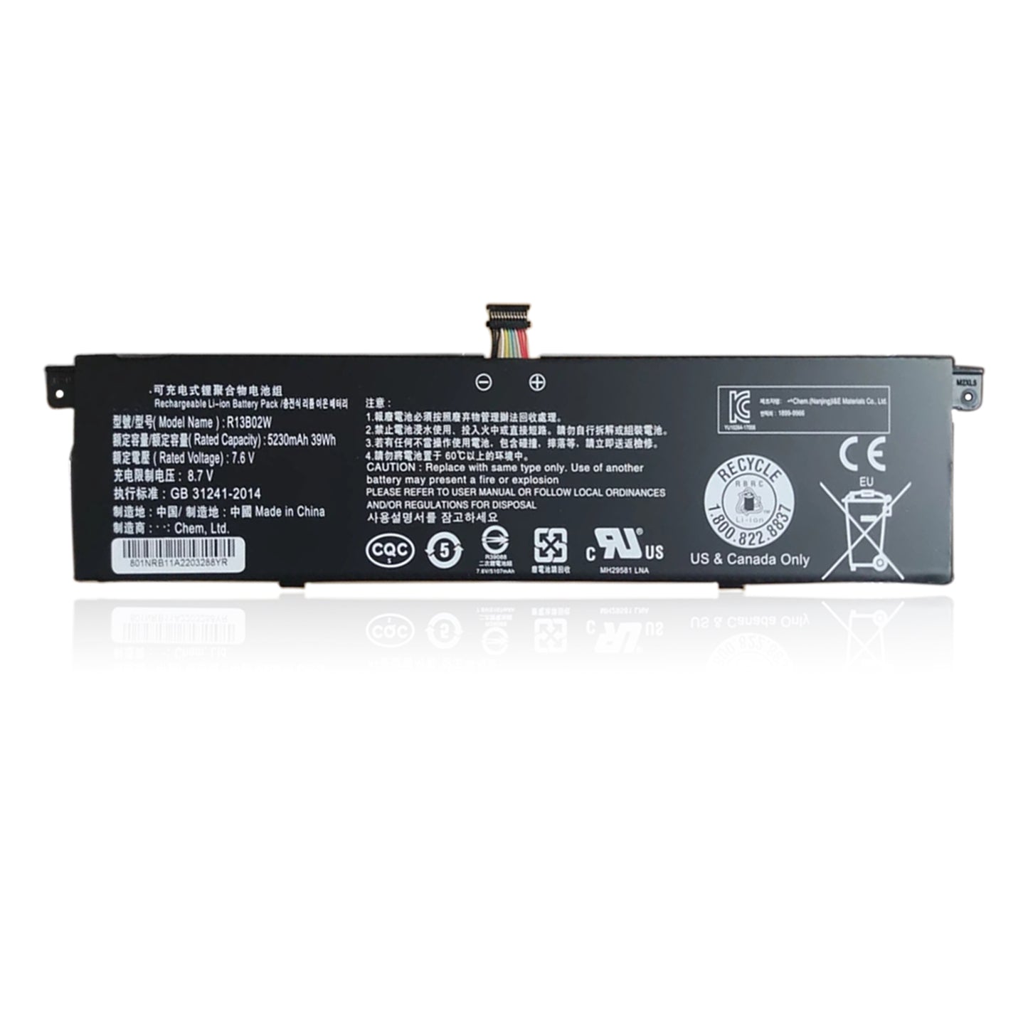 KELESY NEW 39WH 5230mAh R13B01W R13B02W Battery For Xiaomi Mi Air 13.3 inch Series Laptop Batteries Fast Shipping In Stock