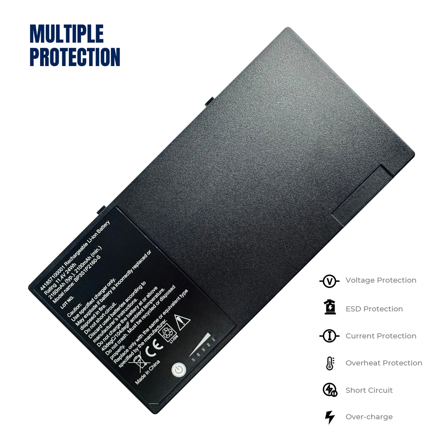 KELESY BP3S1P2160-batería Original para ordenador portátil, 11,4 V, 24Wh, para Getac F110, G2, G3, G4, 441857100001 BP3S1P2160-S