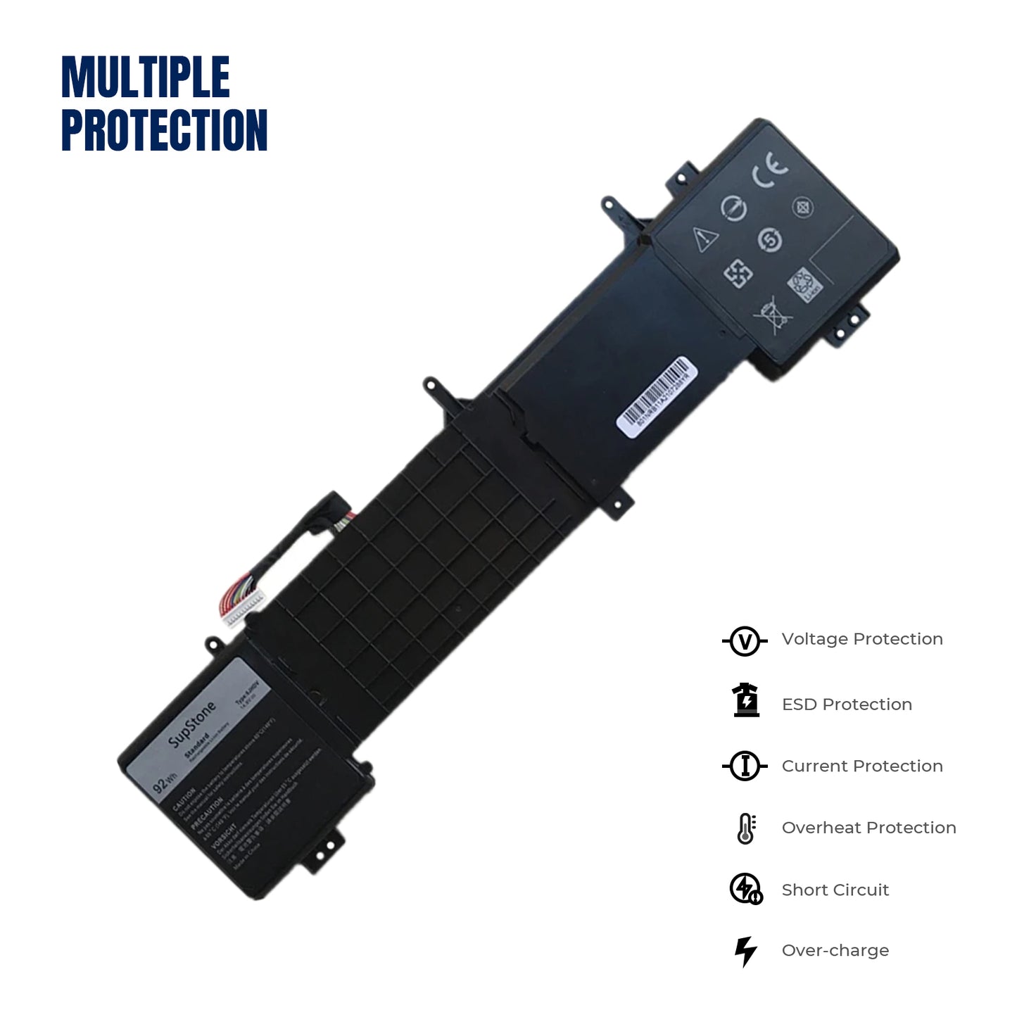 KELESY New 6JHDV 5046J Laptop Battery For Dell Alienware 17 R2 R3 ANW17-2136SLV P43F AW17R3-4175SLV 92Wh