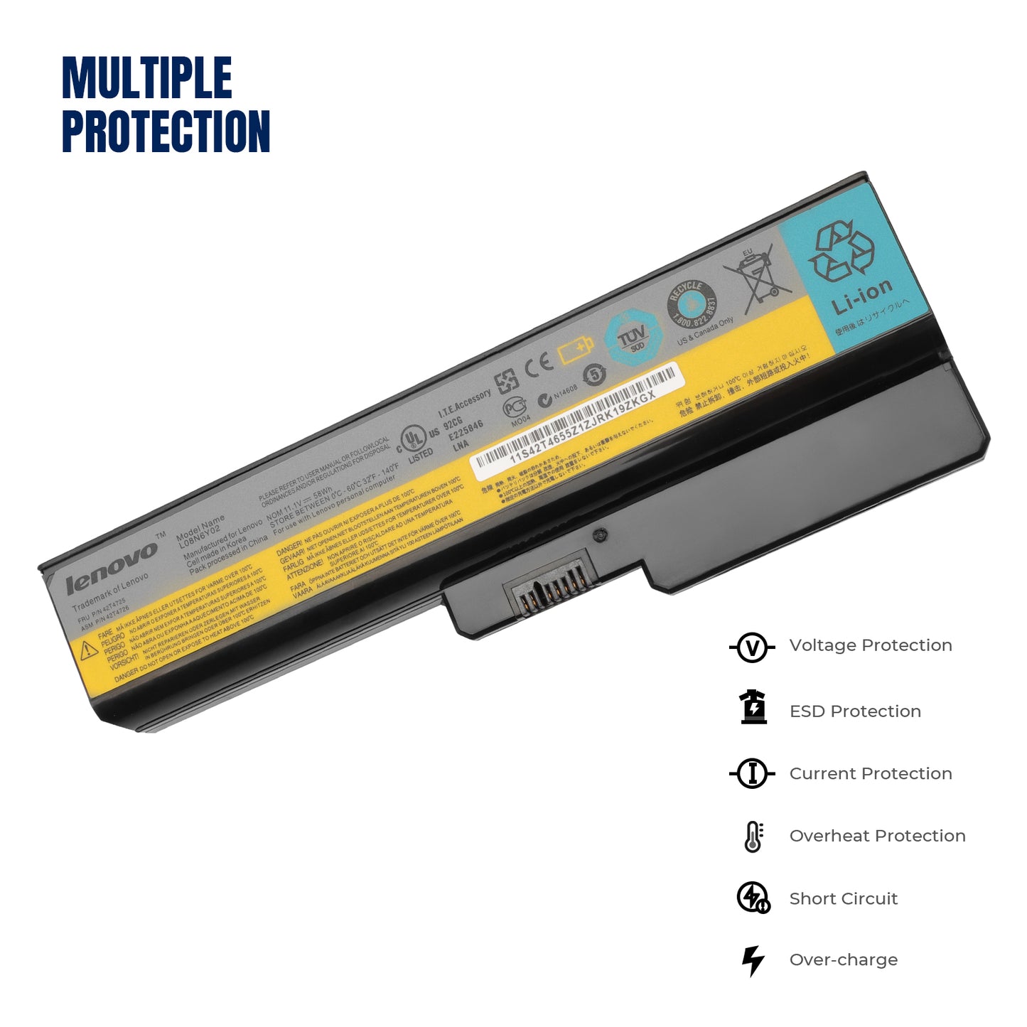 Аккумулятор KELESY для ноутбука Lenovo 3000 G430 G450 G530 G550 N500 Z360 B460 B550 V460 V450 G455 G555 L08N6Y02