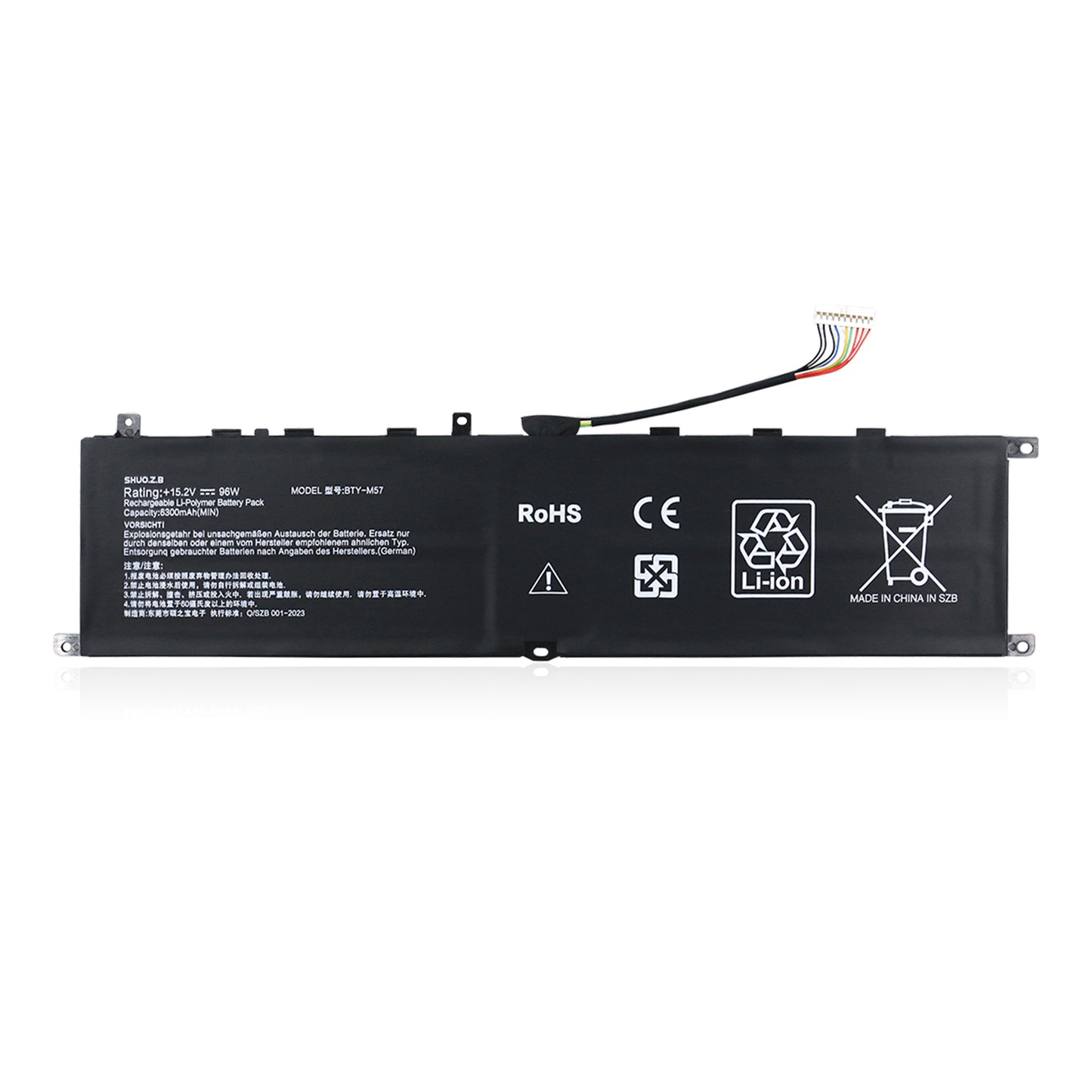 KELESY New BTY-M57 Laptop Battery For MSI GP66 GP76 MS-17K3 Leopard 10UG Series Notebook 15.2V 96Wh 6300mAh Free tools