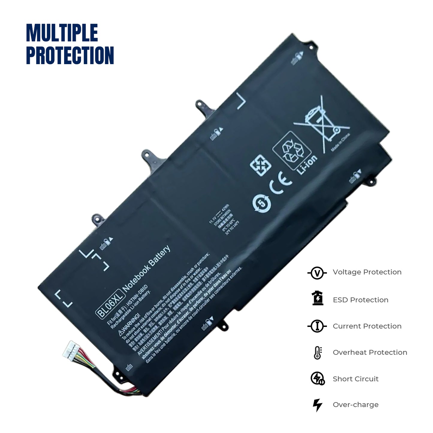 KELESY BL06XL Laptop Battery for HP EliteBook Folio 1040 G0 G1 G2, HSTNN-DB5D IB5D W02C 722236-171 1C1 271 2C1 722297-001 F450C