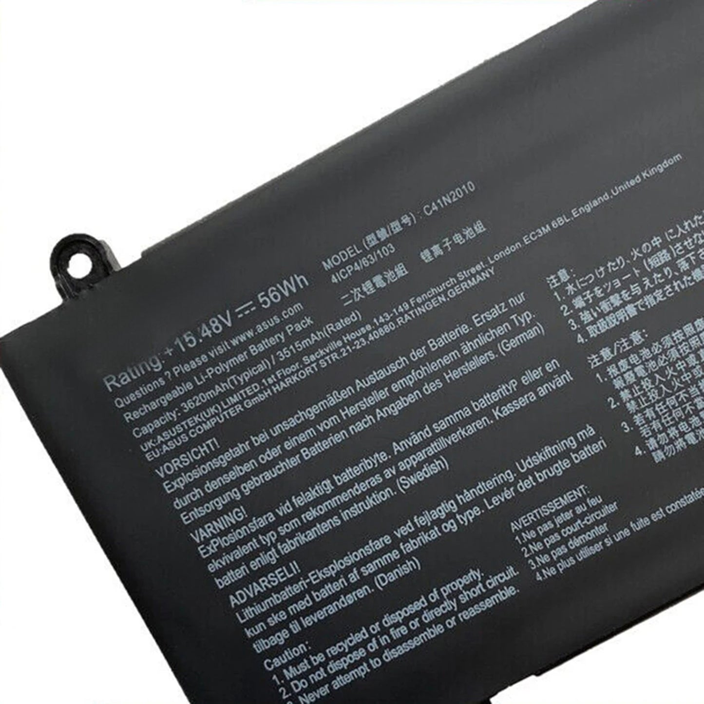 KELESY Genuine Original 15.48V 56W C41N2010 Battery For ASUS ROG Strix G15 G513IC G513IH G513QC ROG Strix G17 G713QE