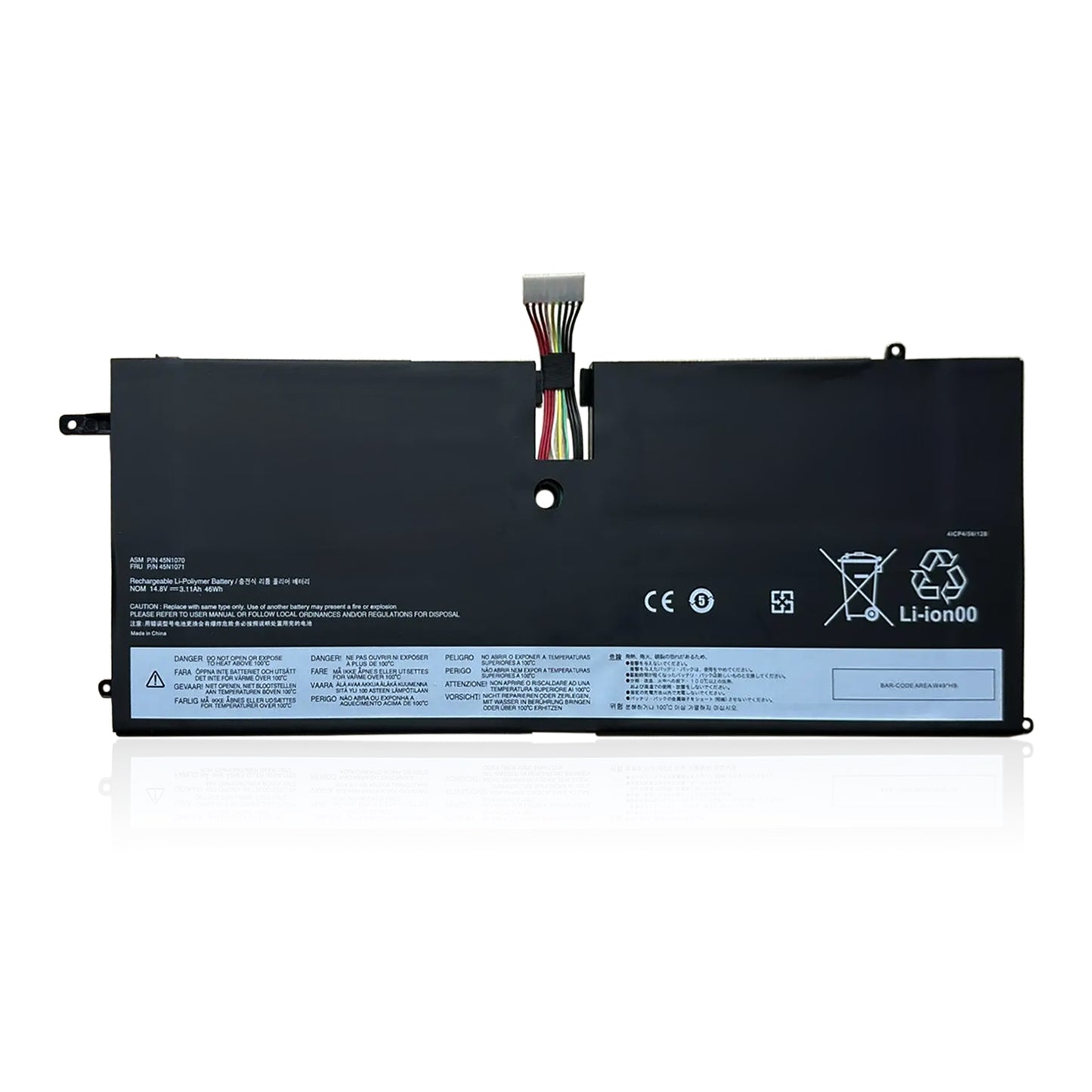 KELESY 45N1070 45N1071 batería del ordenador portátil para Lenovo ThinkPad X1 Carbon 3444 3448 3460 Series 14,8 V 3.11Ah 46WH