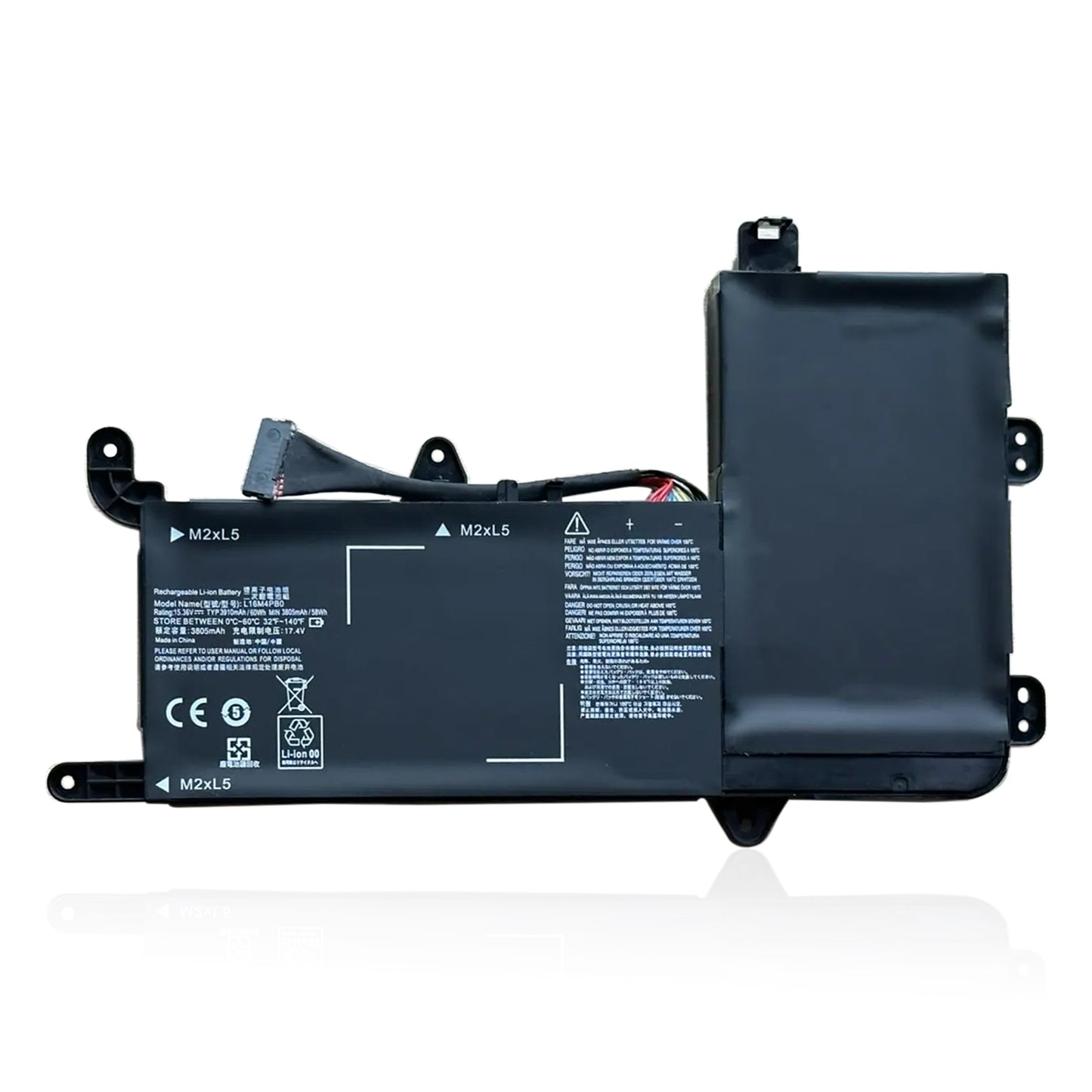Аккумулятор для ноутбука KELESY L16M4PB0 для Lenovo Legion Y720-15IKB серии 80Y40003CD 5B10M33724 L16S4TB0 5B10M33723 15,36 В 60 Вт·ч