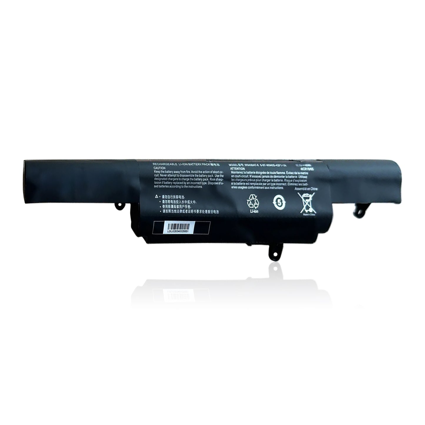 KELESY Batería de ordenador portátil, W940BAT-6 para Clevo W94LS Series 6-87-W940S, 11,1 V, 4400MAH