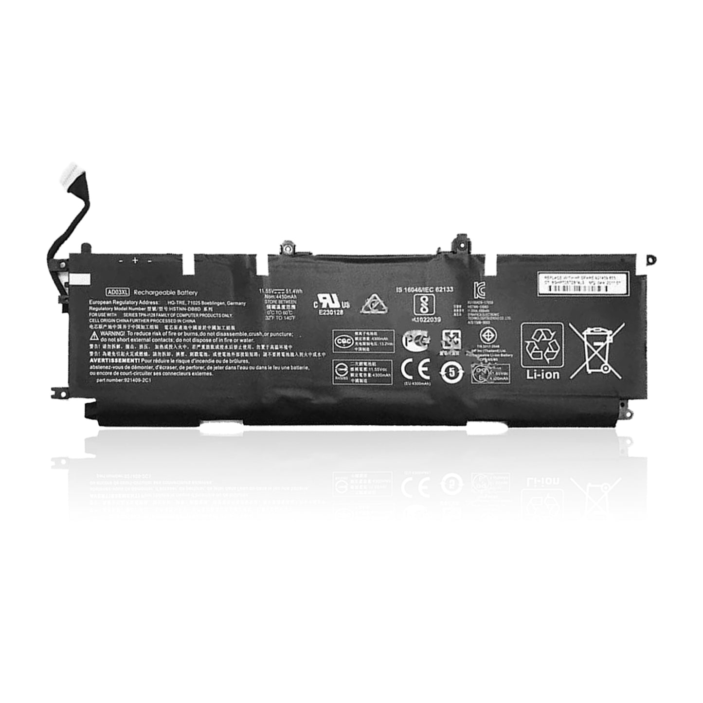 KELESY AD03XL 11.55V 51.4WH Laptop Battery For HP Envy 13-AD000 13-AD101TX AD-105TX Series HSTNN-DB8D 921439-855 921409-271