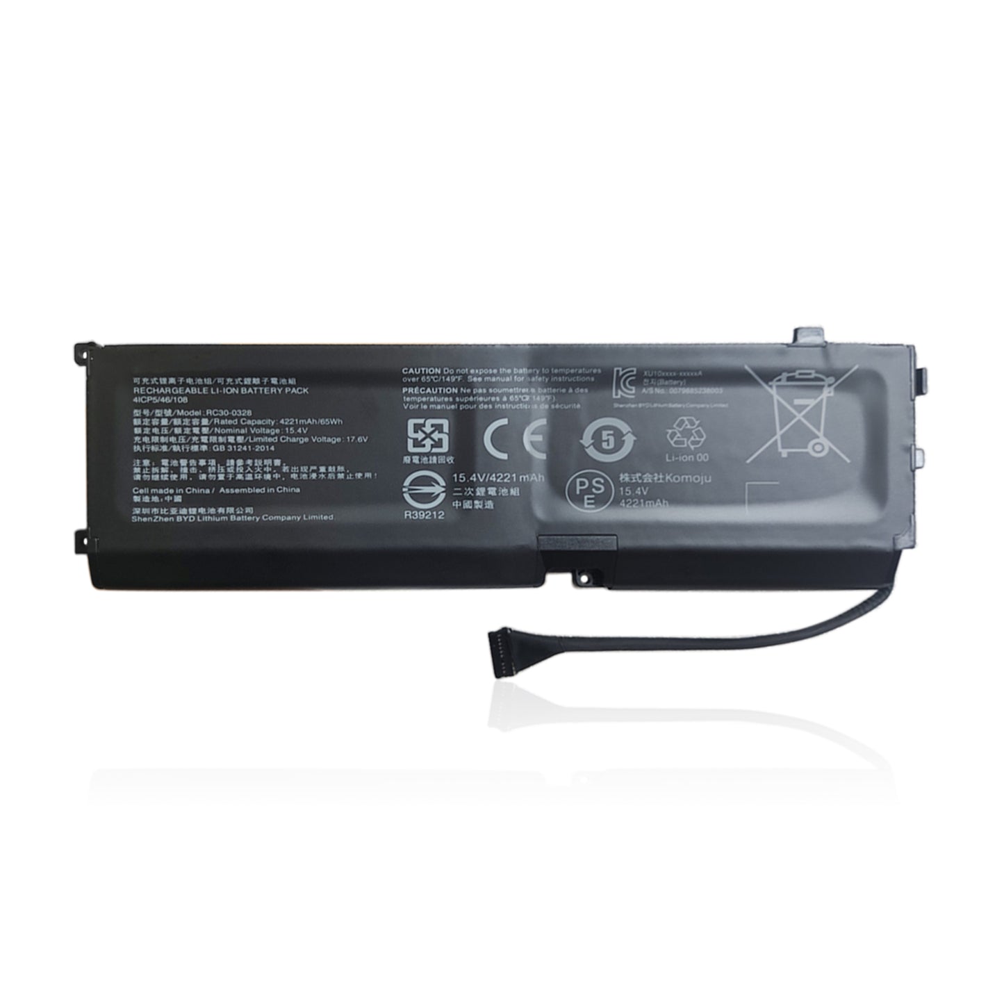 KELESY RC30-0328 Laptop Battery for Razer Blade 15 2020 RZ09-0328 RZ09-03304x RZ09-03305x RZ09-0330x 15.4V 4221mAh 15.4V 65WH