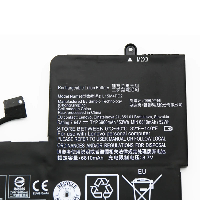 KELESY New L15M4PC2 L15L4PC2 Laptop Battery For Lenovo YOGA 710-14ISK,710-14IKB,710-15ISK,710-15IKB,5B10K90778,5B10K90802
