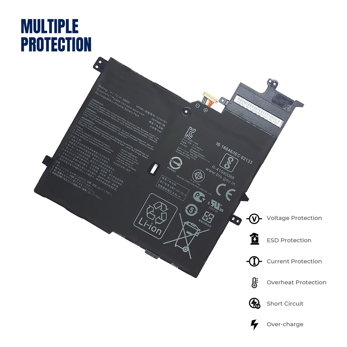 KELESY C21N1701 Laptop Battery For Asus VivoBook S406U S460UA S406UA-BM360T S406UA-BM146T S406UA-BM148T K406UA C21PQC5