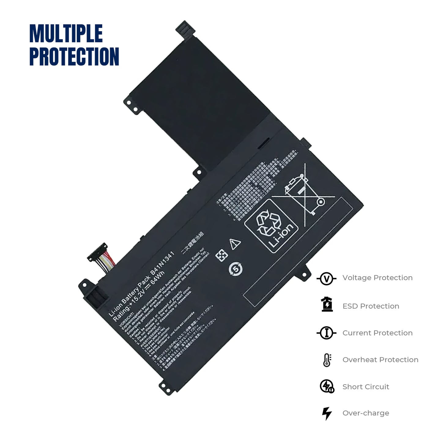 KELESY Batería B41N1341 para Asus Q502, Q502L, Q502LA, serie Q502LA-BBI5T12