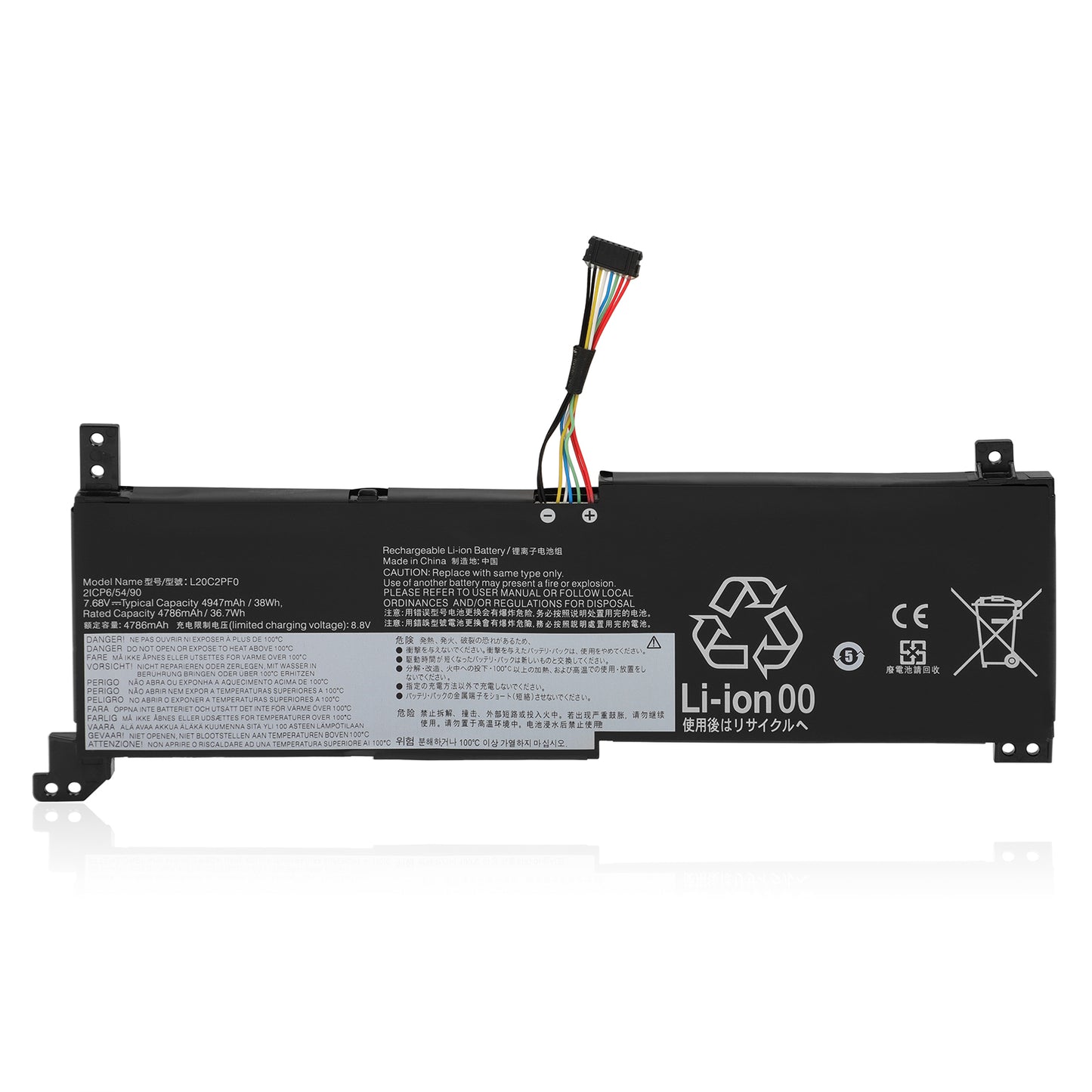 KELESY New L20L2PF0 L20C2PF0 L20M2PF0 L20L3PF0 L20C3PF0 L20M3PF0 Battery For Lenovo IdeaPad 3-14ALC6 Gen 6 V14 V15 V17 G2 ITL