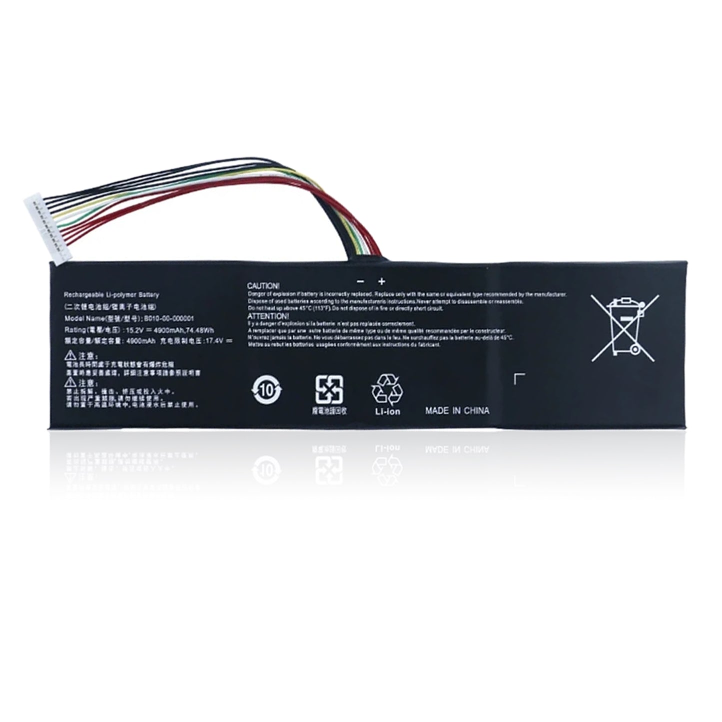 KELESY Batería Original para ordenador portátil, pila de 15,2 V, WH 74,48, para Getac EVGA 758-41-2633-T1 SC17 SC17 1070