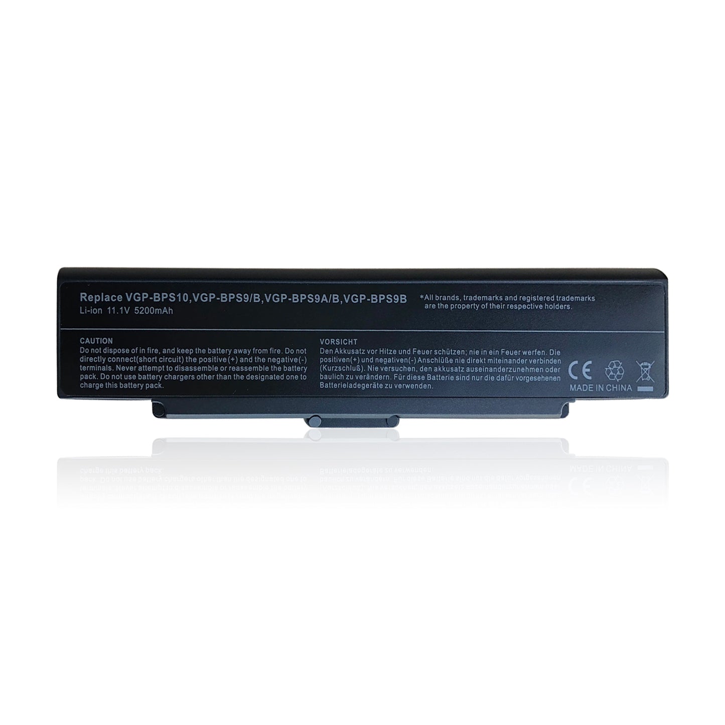 KELESY Batería de ordenador portátil para Sony Vaio PCG, VGN-AR, VGN-CR, serie VGN-NR, PN: VGN-SZ, VGP-BPS9/B, color negro