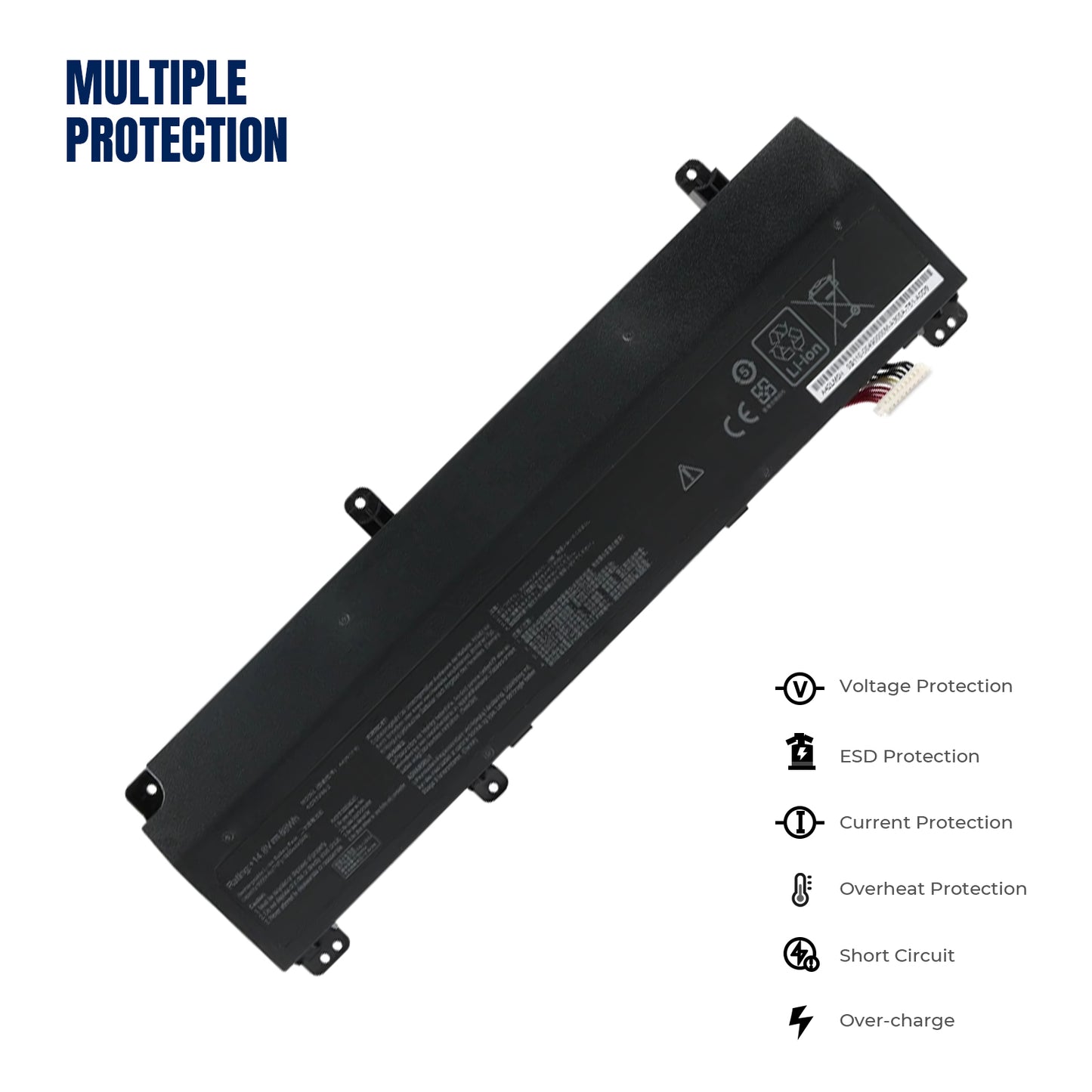 KELESY A42N1710 Battery for ASUS Rog Strix GL702VI GL702VI-1A GL702VI-BA004R GL702VI-BA007T GL702VI-BA012T A42LM5H 14.8V 88WH