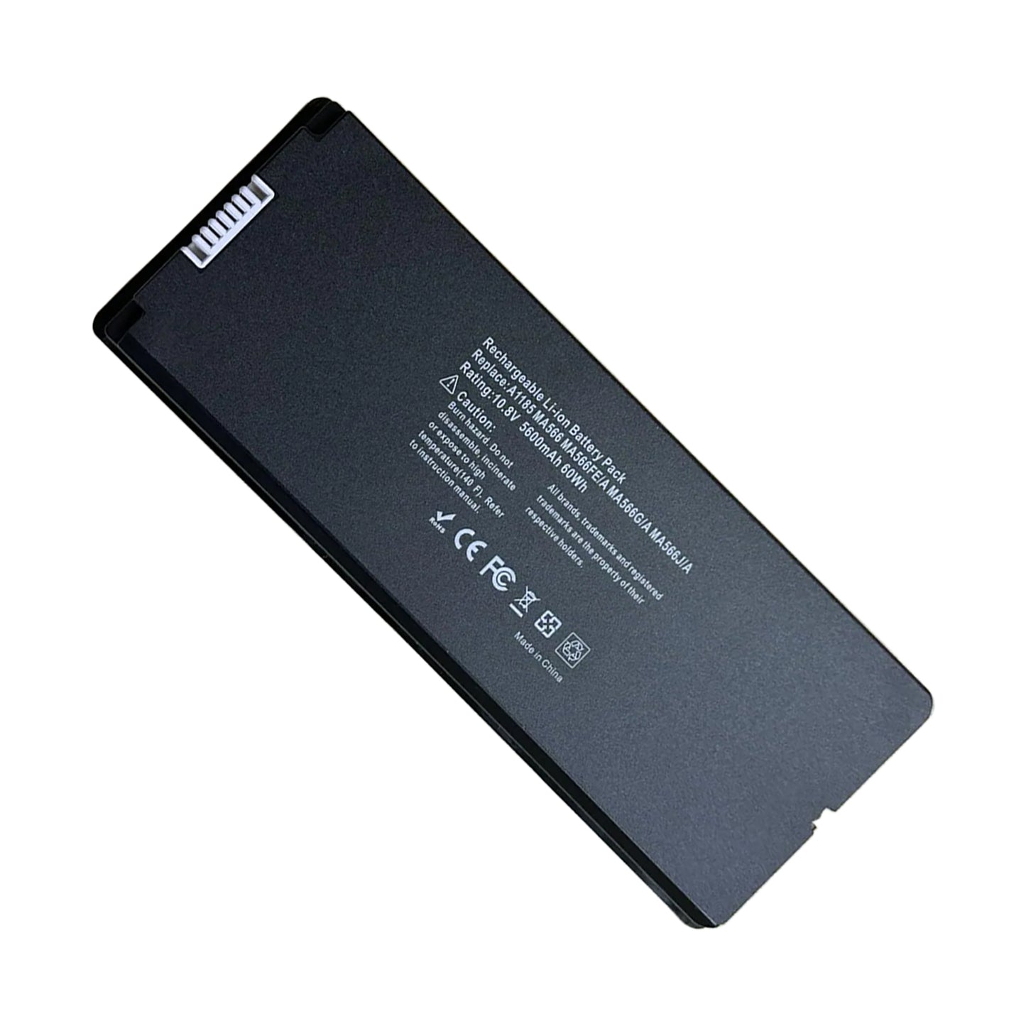 KELESY Batería de ordenador portátil A1185 negra para Apple MacBook de 13 "A1181 2006 2007 2008 MA566 MA561 MA566FE A MA566G A