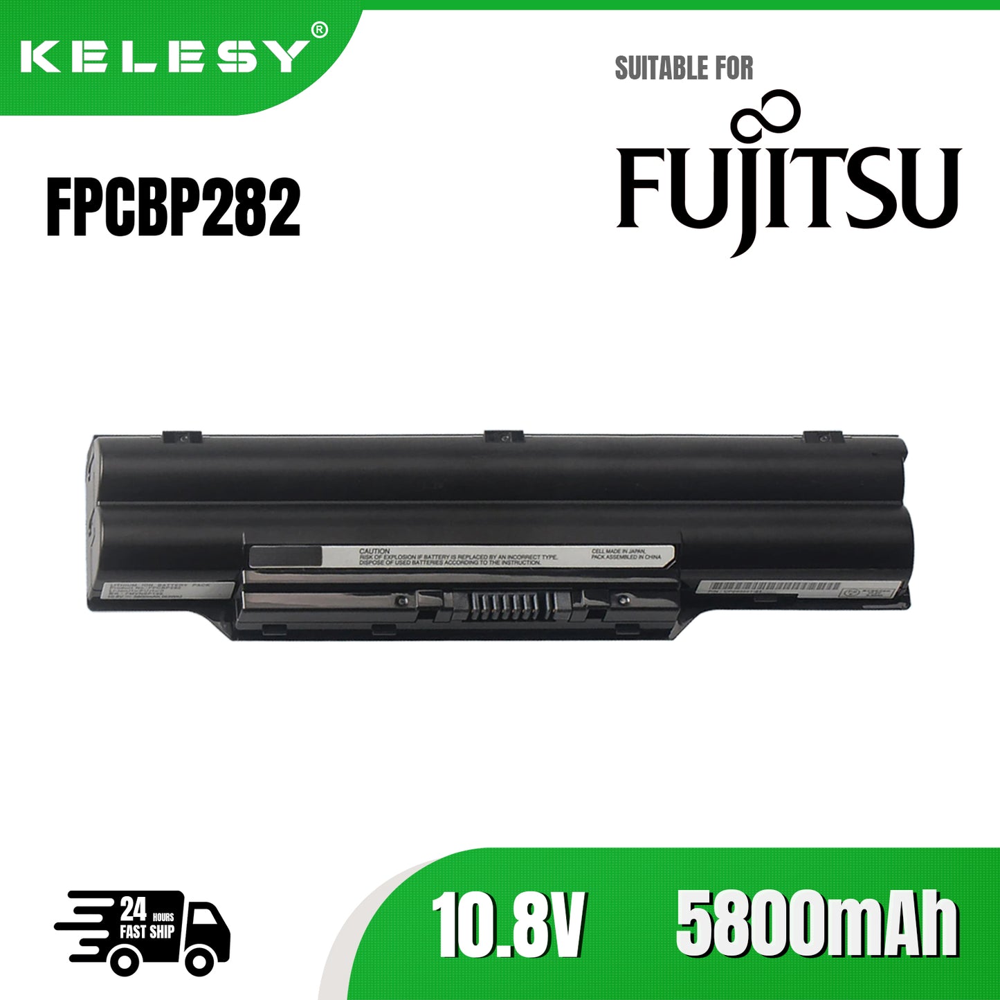KELESY batería FPCBP282 para Fujitsu LifeBook, AH572, SH760, S6311, S710, S7110, S7111, S751, S761, FPCBP325, FPCBP281, FMVNBP19