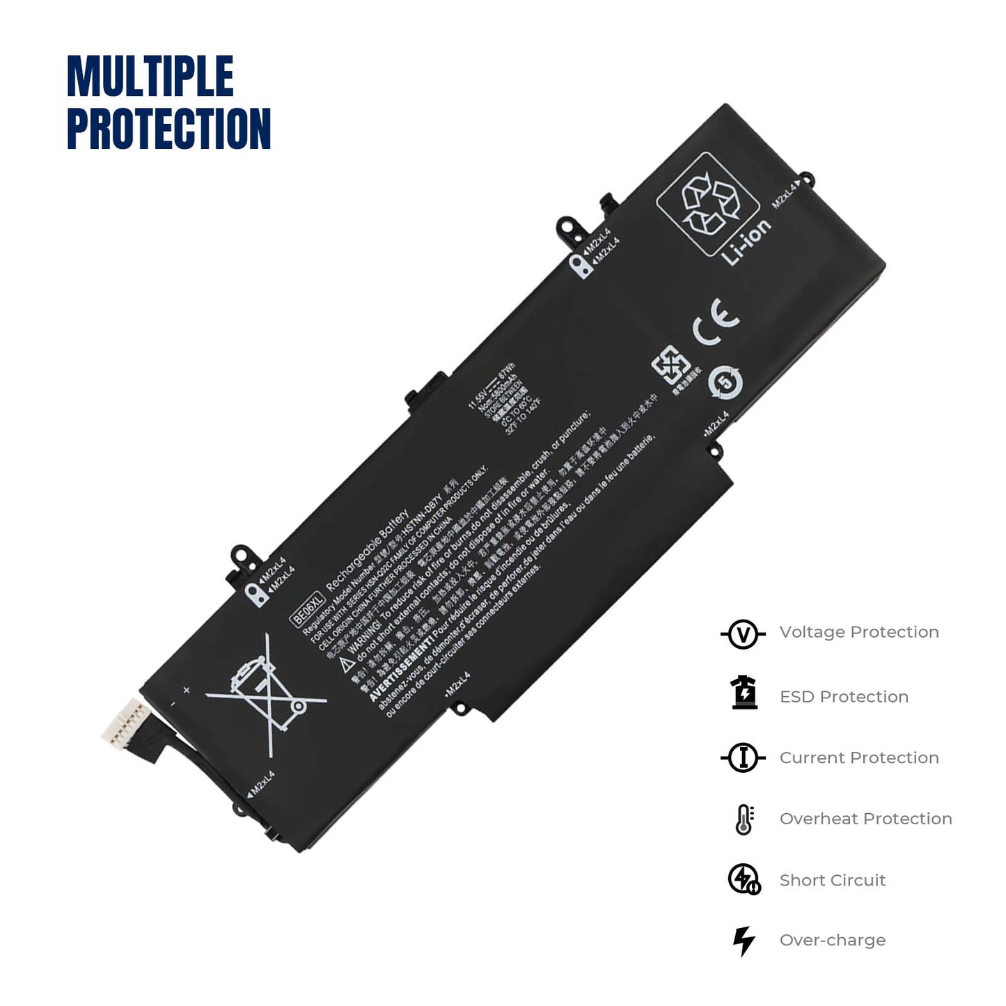 KELESY BE06XL Laptop Battery For HP Elitebook Folio 1040 G4 HSTNN-IB7V HSTNN-DB7Y 918045-1C1 918045-171 918180-855 67WH