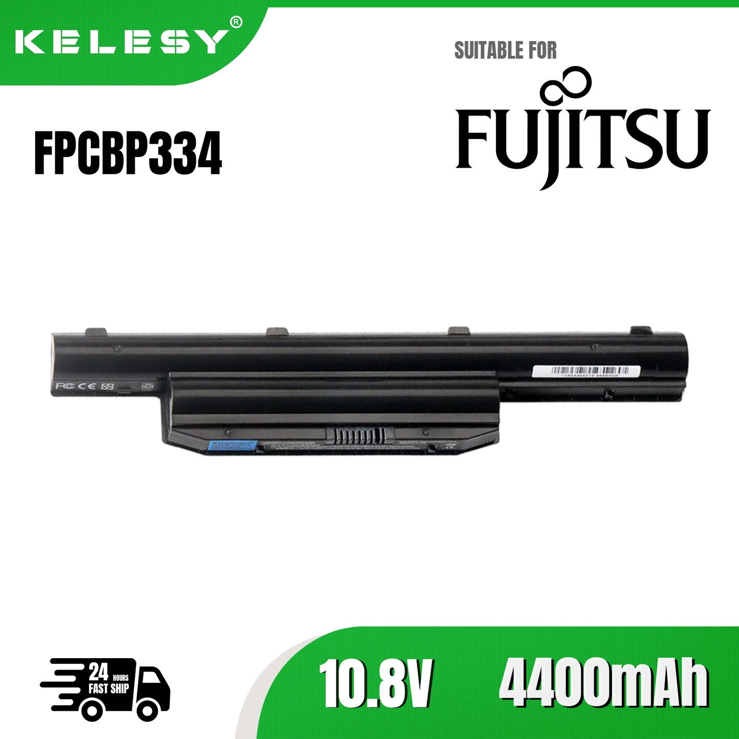 KELESY Batería de ordenador portátil FPCBP334 para Fujitsu LifeBook, LH532, LH532AP, LH522, FPCBP335, FMVNBP215, FMVNBP216