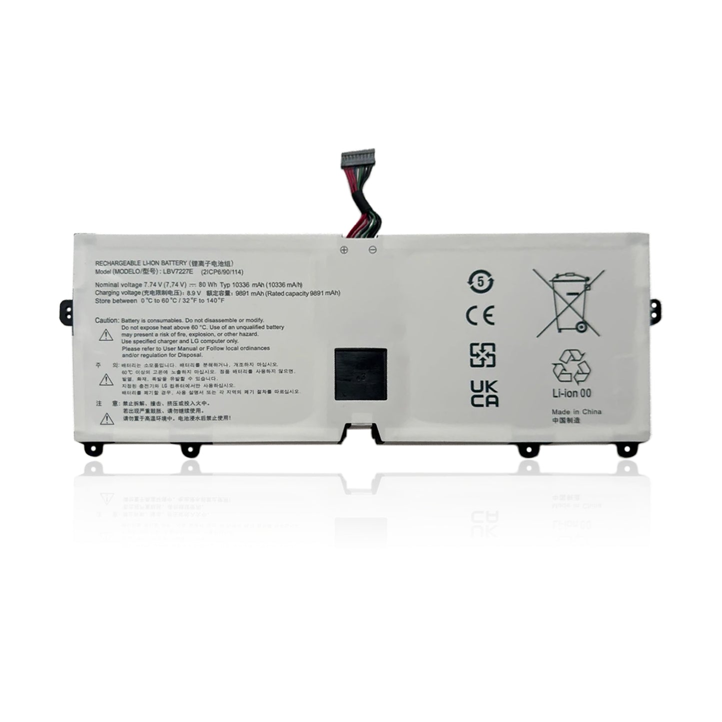 KELESY batería LBV7227E para LG Gram 13Z990 13ZD990 LG13Z99 15Z990 15ZB990 15ZD990 LG15Z99 17Z990 17ZB990 17ZD990 LG17Z99 80WH