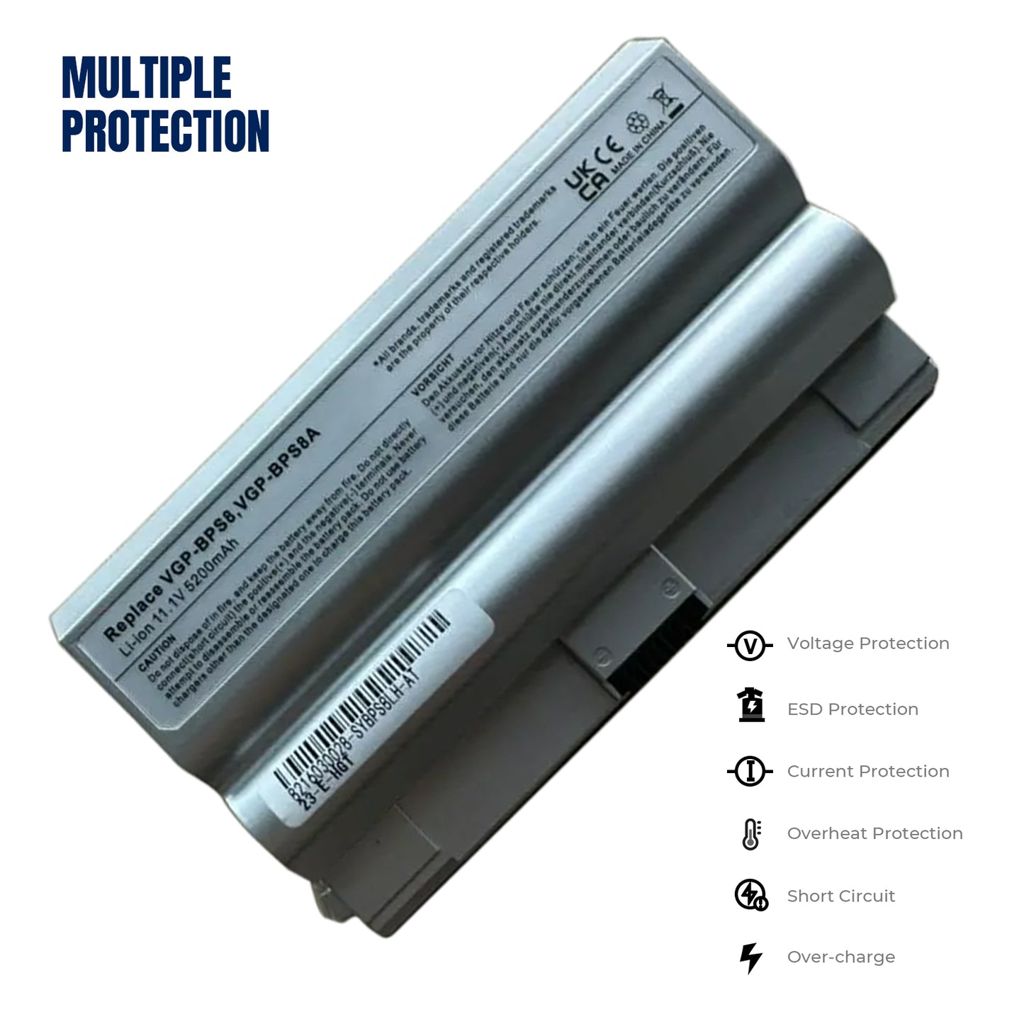 Батарея KELESY для SONY VAIO VGP-BPS8 FZ240E, VGN-FZ140E, VGP-BPS8, PCG-394L, VGP-BPS8A, VGP-BPS8B, VGN-FZ20, новая