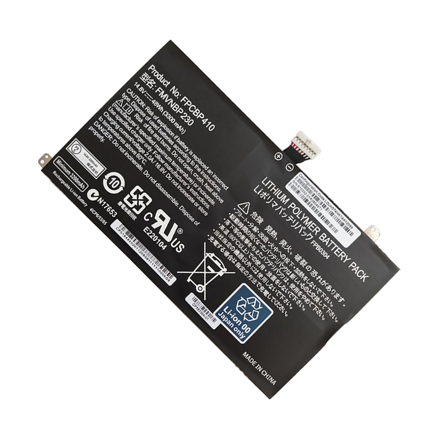 KELESY Batería de ordenador portátil FPCBP410 FMVNBP230 FPB0304 para Fujitsu LifeBook U554 U574 UH554 UH574 Series 14,8 V
