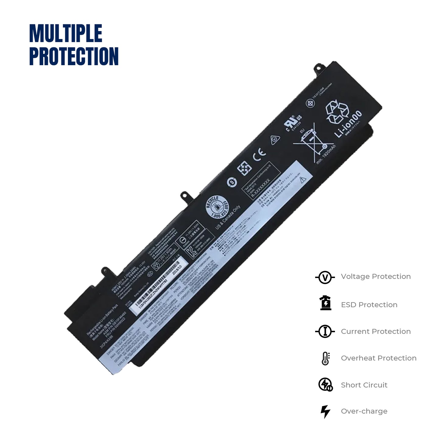 KELESY baterías ordenador portátil para Lenovo ThinkPad, recambio de número de pieza, T470s, 01AV405, 01AV406, 01AV408 00HW022