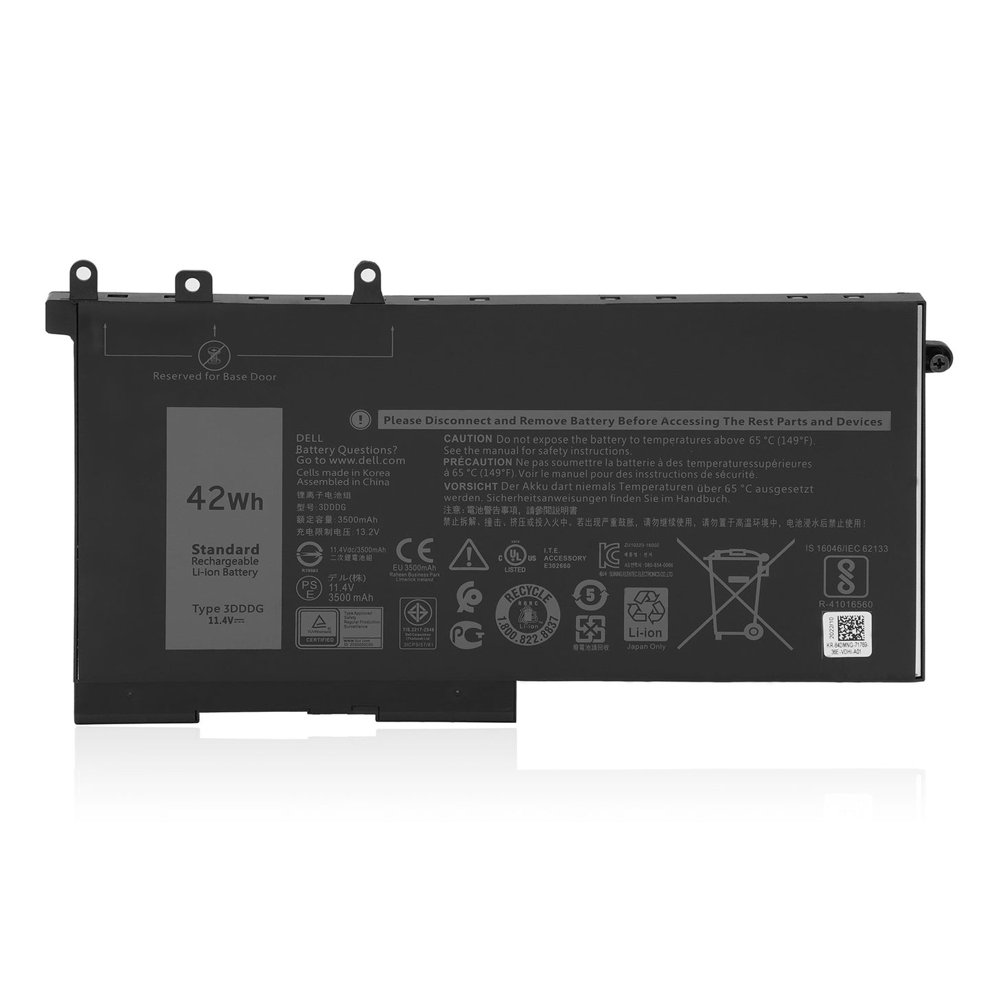 KELESY 3DDDG 93FTF Laptop Battery For Dell Latitude 5280 5288 5480 5490 5590 5491 5591 5495 M3520 M3530 E5280 E5480 11.4V 42Wh