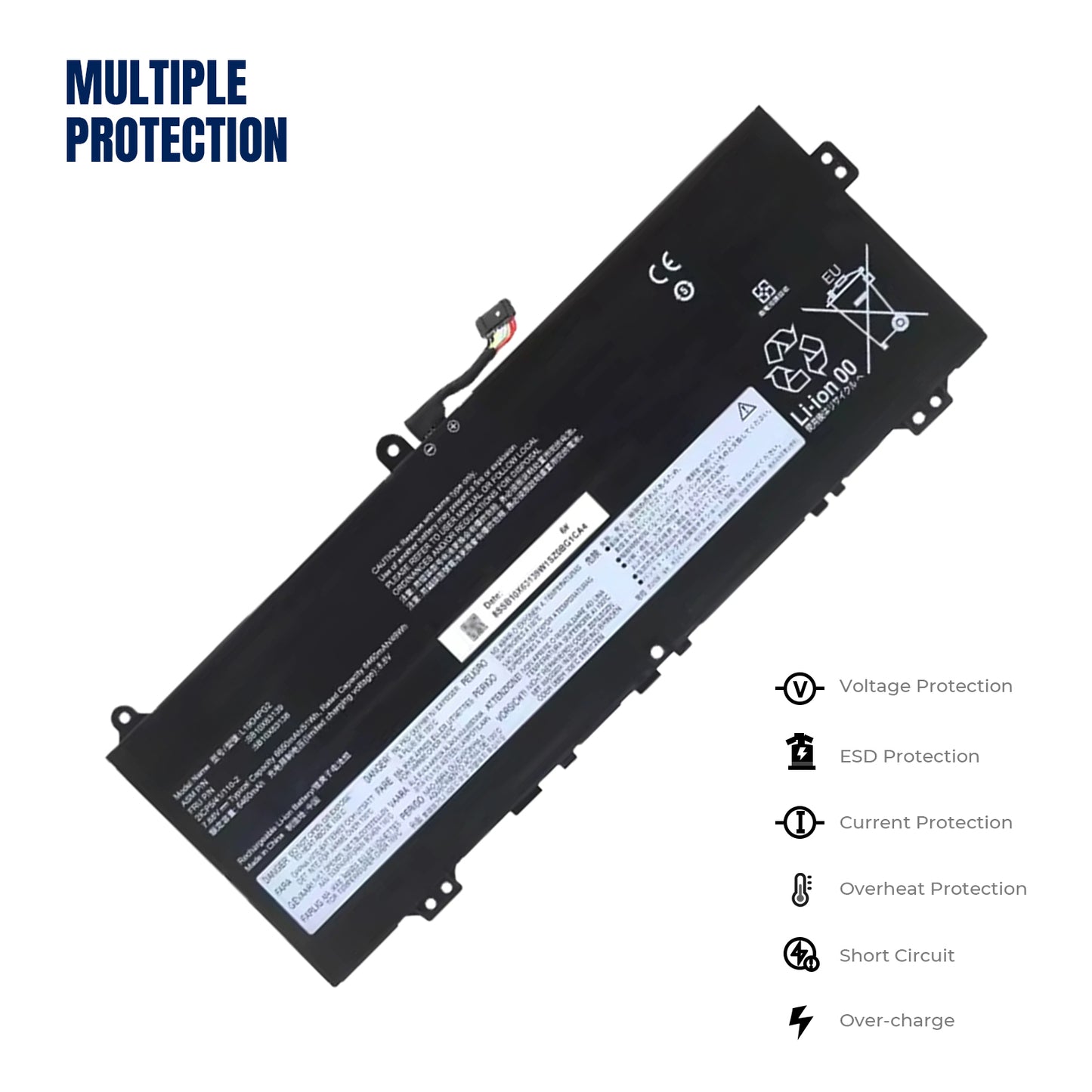 KELESY batería para Lenovo ThinkPad C13, 7,68 V, 51WH, L19D4PG2, YOGA GEN 1, Chromebook IdeaPad FLEX 5, L19M4PG2, L19L4PG2