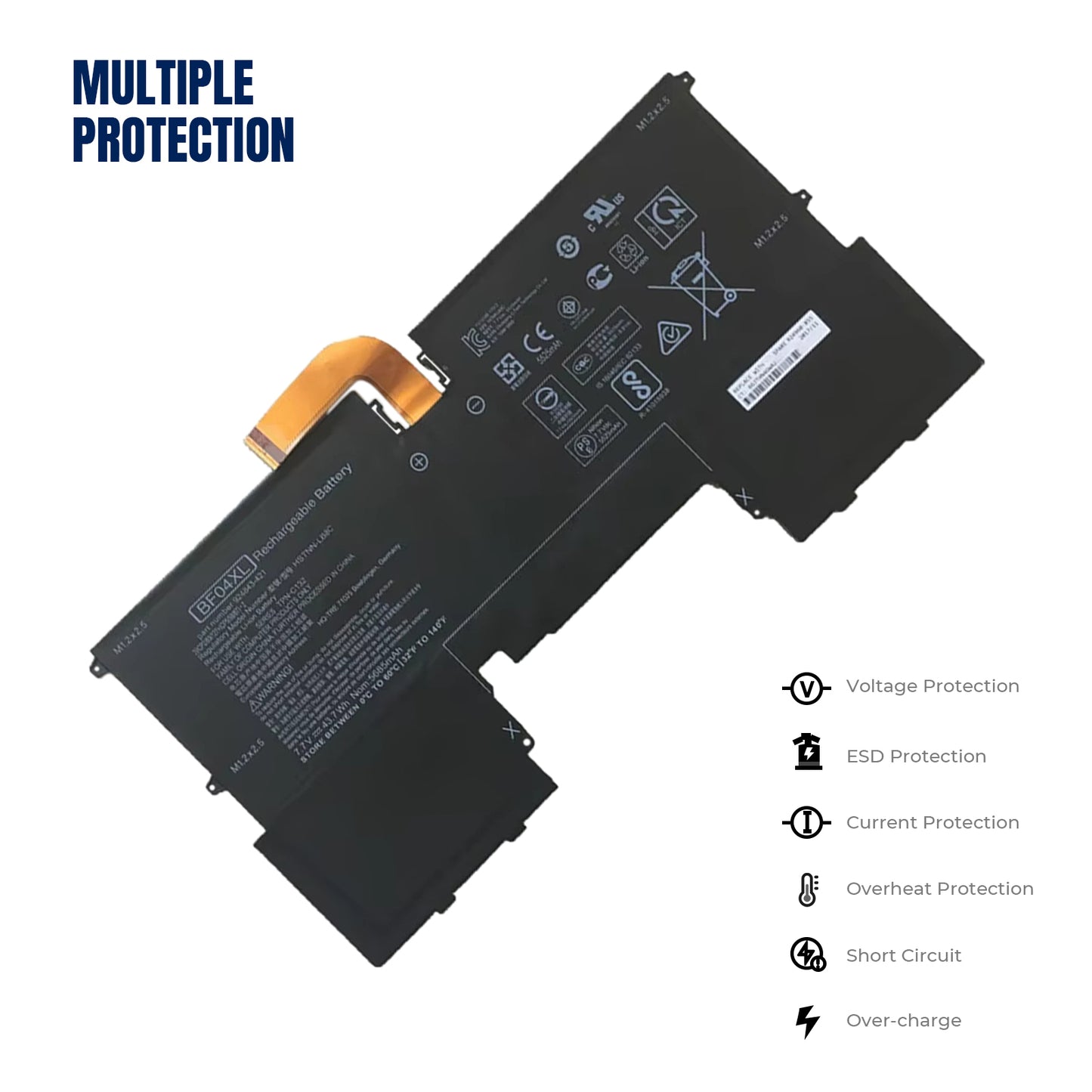 KELESY BF04XL 7.7V 43.7WH Battery for HP Spectre 13-af000 13-AF002LA 13-AF520TU 13-AF018TU 13-AF012DX 924843-421 924960-855 HSTNN-LB8C