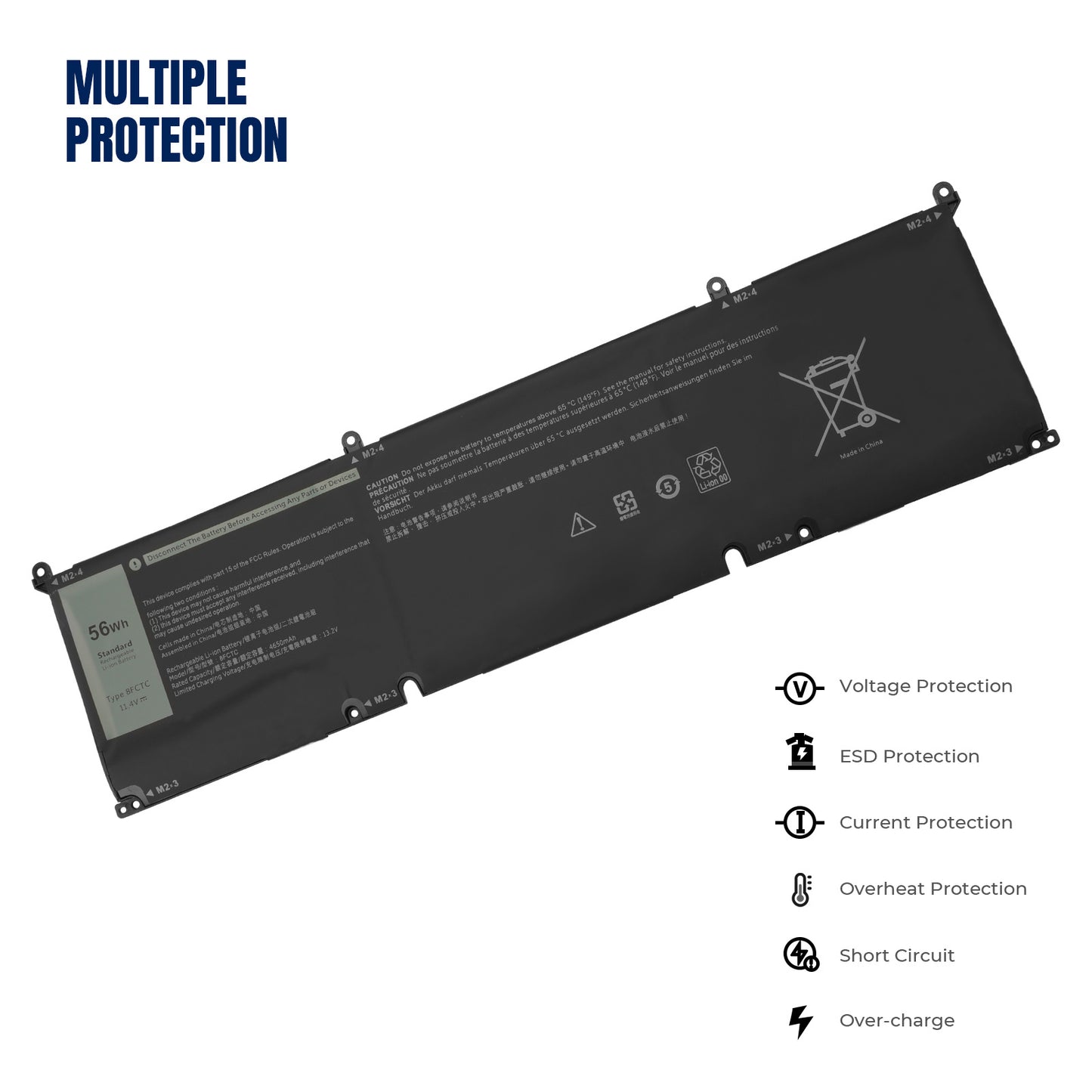 KELESY новый 8FCTC 69KF2 70N2F DVG8M аккумулятор для Dell Alienware M15 M17 R3 XPS15 9500,G7 7500 для Precision 5550 P100F P45E P91F