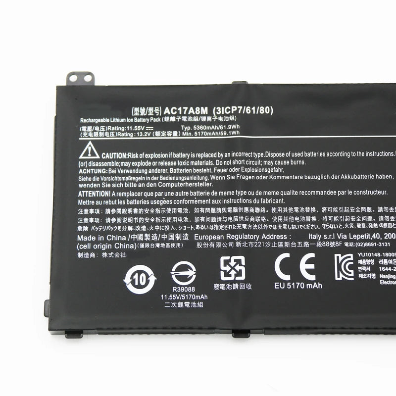 KELESY AC17A8M Acer Battery For Acer Spin 3 SP314-52 SP314 For TravelMate X3410 TMX314-5 TMX3310-M TMX3410-M TMX314-51-M X3410-M