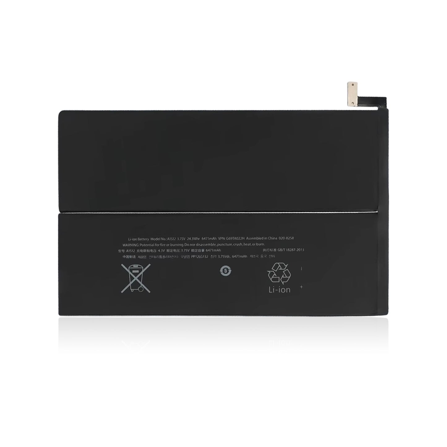 KELESY A1512 Tablet-Akku für Apple iPad Mini 2 & iPad Mini 3 A1489 A1490 A1491 A1599 A1600 A1601 ME276LL/A MF066LL/A
