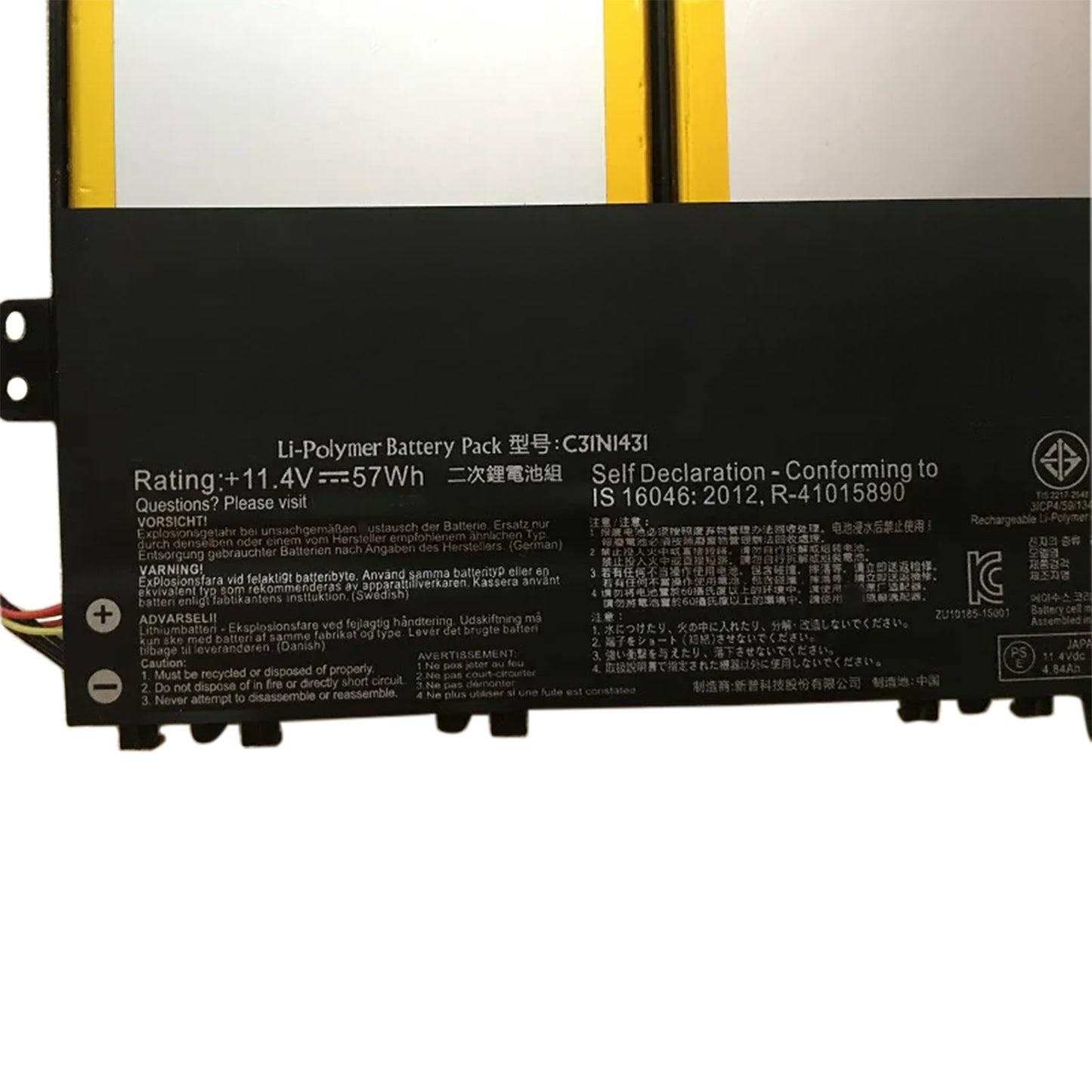 KELESY Batería de ordenador portátil C31N1431 para Asus EeeBook, R416SA, L403SA, E403SA-WX0002H, FA087T, VivoBook, L403NA