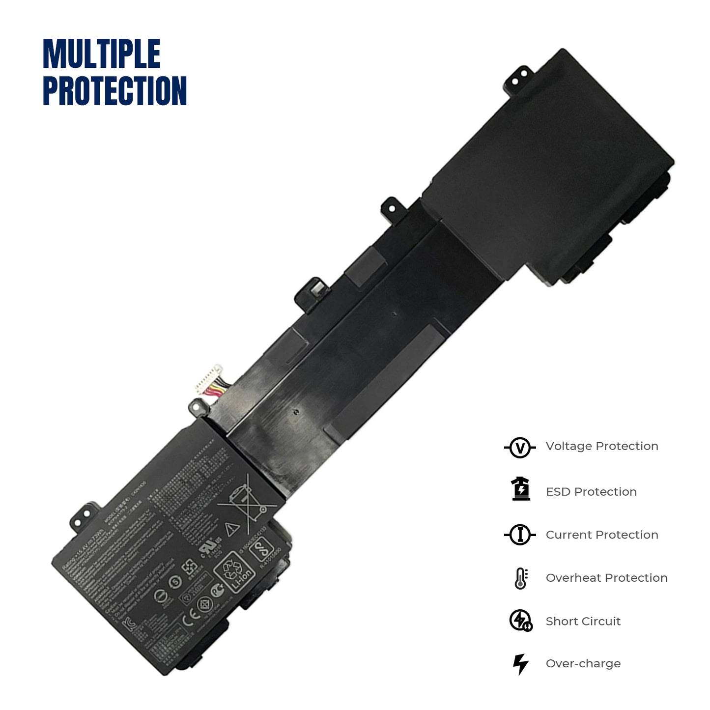 KELESY C42N1630 73WH Laptop Battery for Asus Zenbook Pro UX550 UX550VD UX550VE UX550VE-1A UX550VE-BN013T XH71 Series C42PHCH