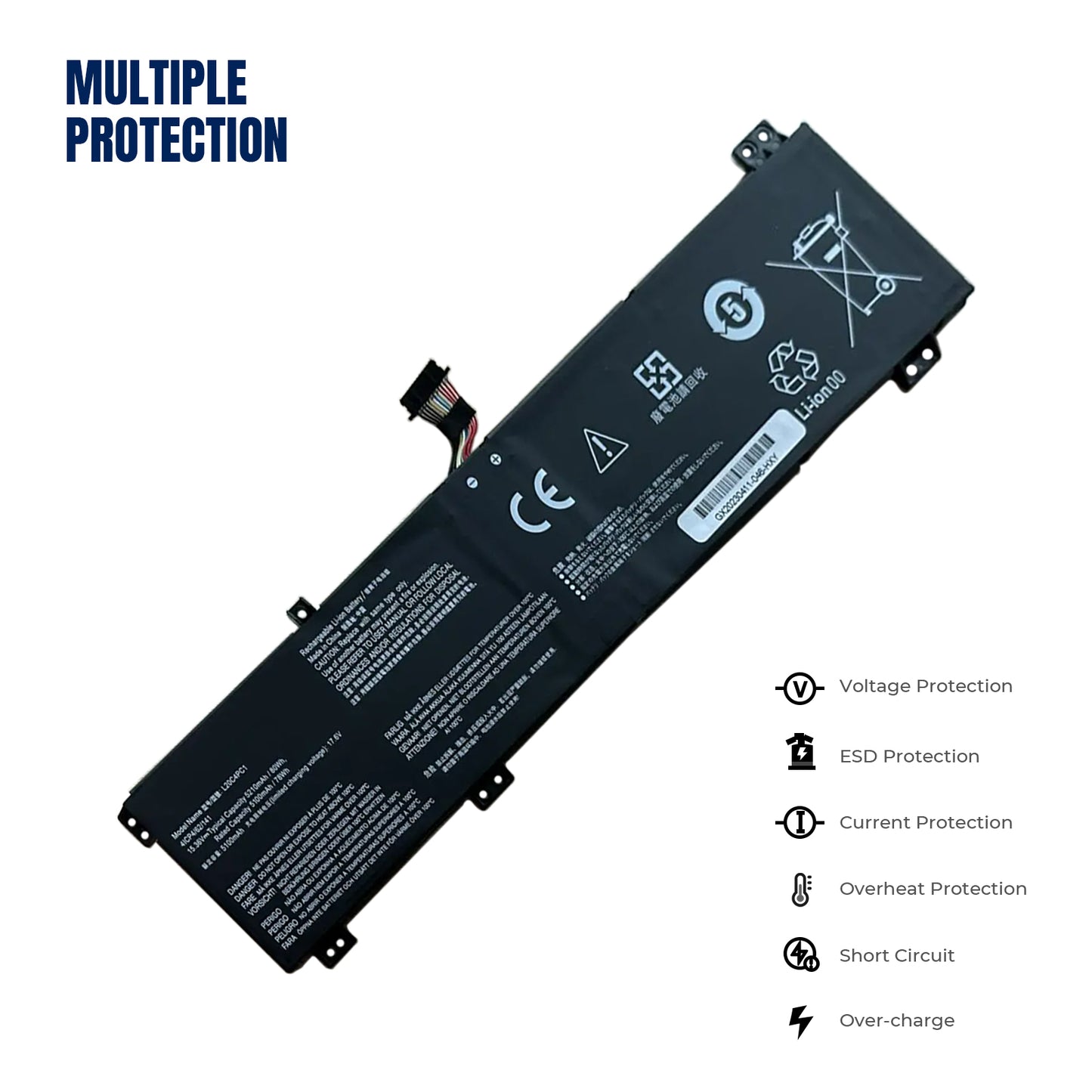 KELESY L20C4PC1 L20D4PC1 L20M4PC1 Battery For Lenovo Legion 5 Pro-16ACH6 5-15ITH6H 5-15ACH6 Legion 7-16ITHg6 7-16ACHg6 15.36V