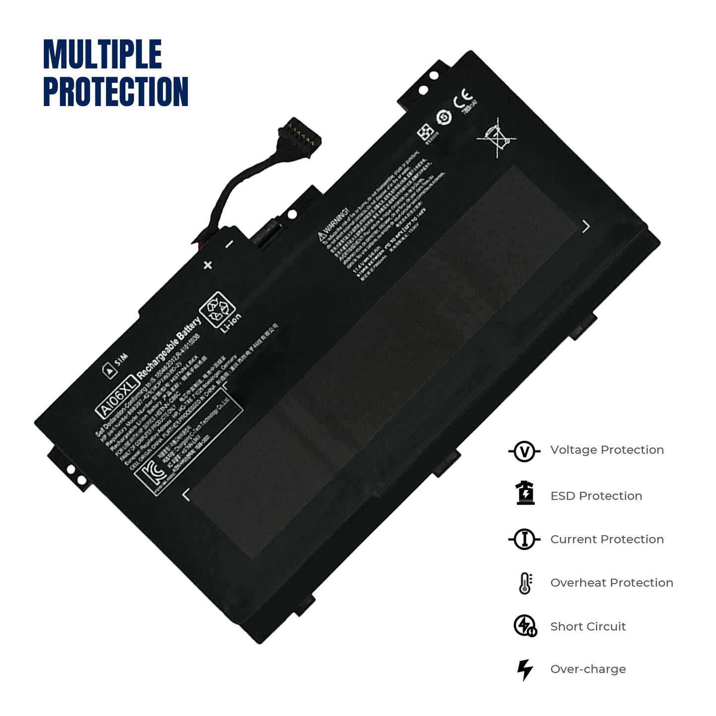 KELESY 11.4V 96Wh AI06XL Laptop Battery For HP ZBook 17 G3 T7V62ET V1Q05UT X9T88UT T7V61ET 17 G3 Workstation Series AI06096XL
