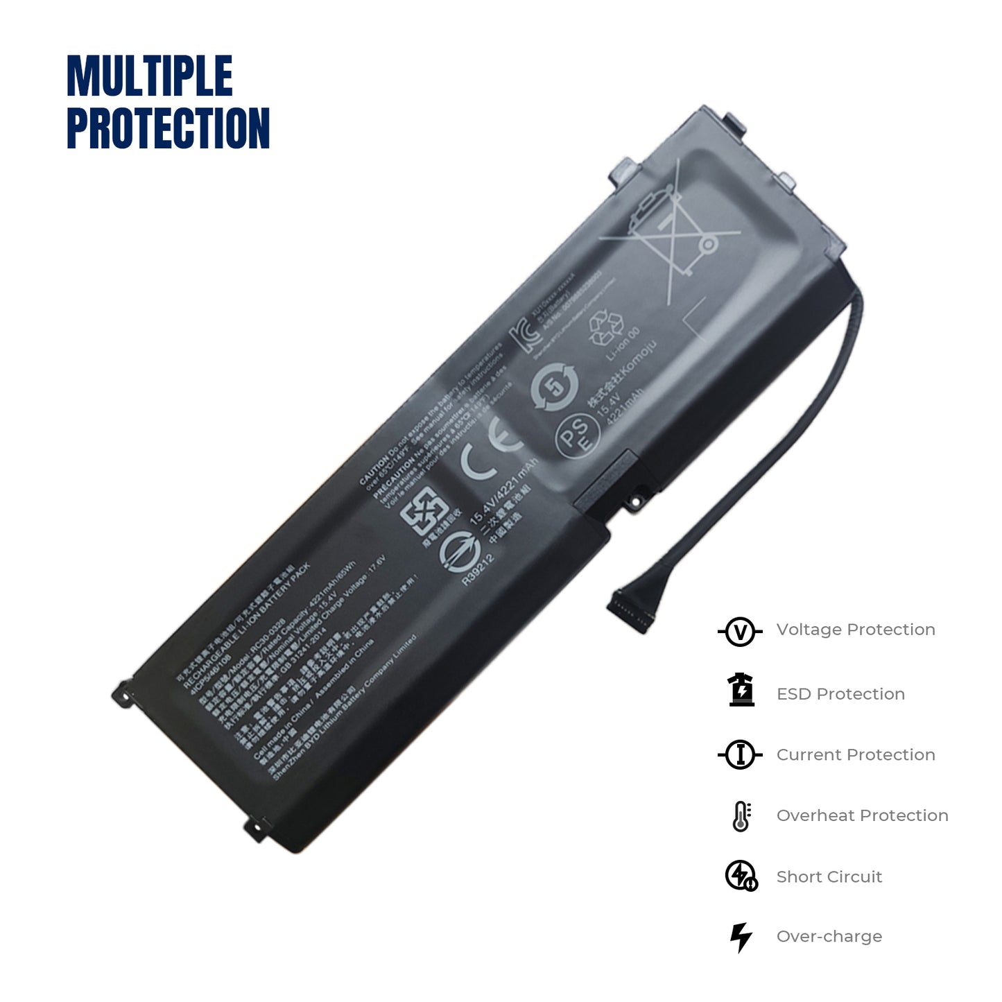 KELESY RC30-0328 Laptop Battery for Razer Blade 15 2020 RZ09-0328 RZ09-03304x RZ09-03305x RZ09-0330x 15.4V 4221mAh 15.4V 65WH