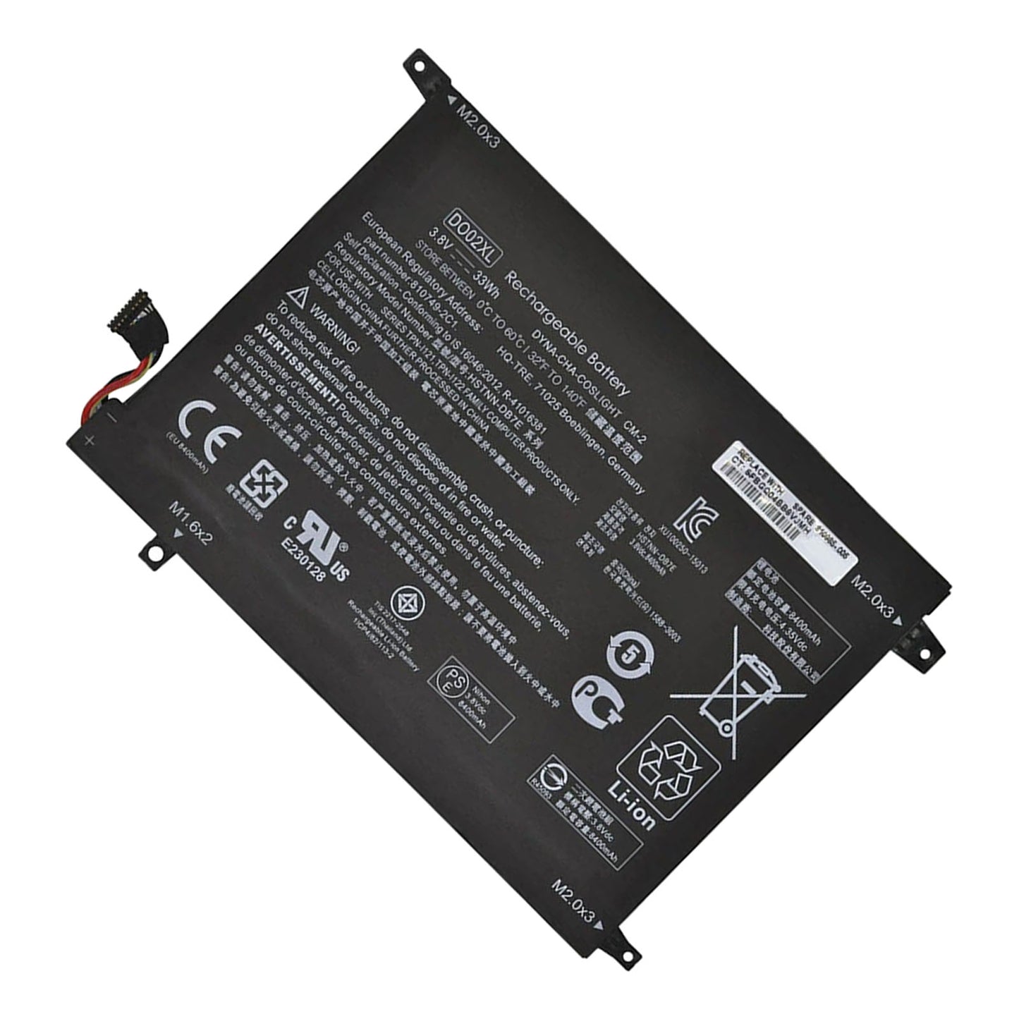 KELESY DO02XL 3.8V 33Wh Original Laptop Battery for HP Pavilion X2 210 G1 10-n 810749-421 HSTNN-LB6Y