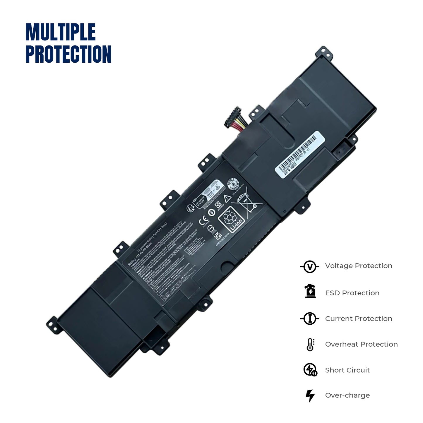 KELESY Laptop battery for Asus S300 S400C S400CA S400E X402C F402C C31-X402 11.4v 44WH