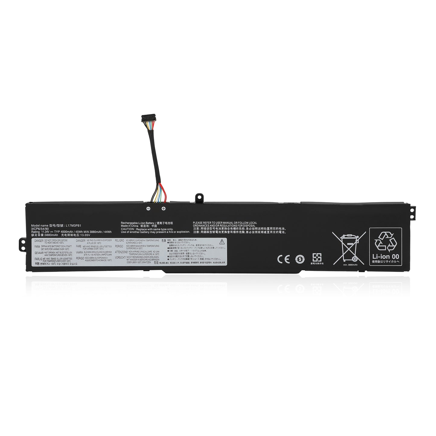 KELESY New L17M3PB1 Laptop Battery For Lenovo IdeaPad 330G 330-15ICH 330-17ICH Series 11.34V 45Wh 4000mAh 5B10Q71251 L17C3PB0
