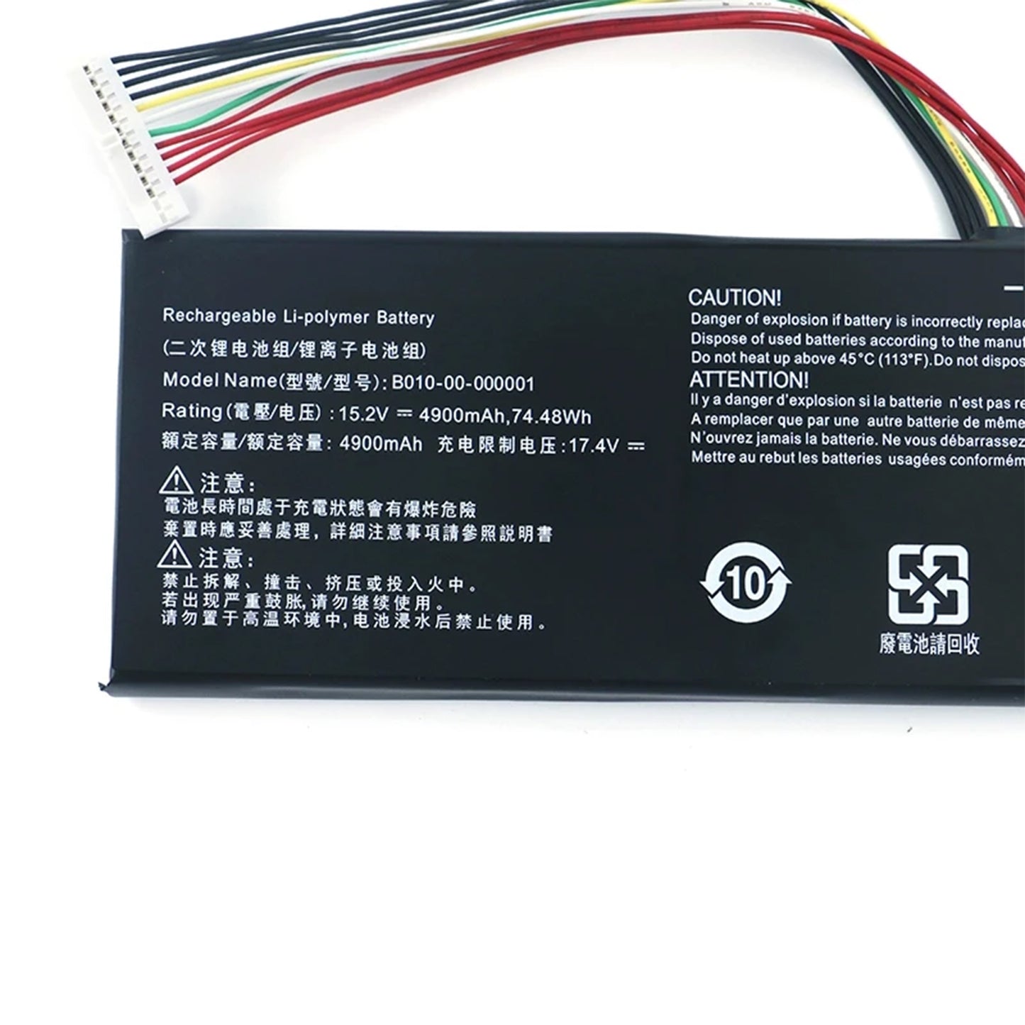 KELESY Batería Original para ordenador portátil, pila de 15,2 V, WH 74,48, para Getac EVGA 758-41-2633-T1 SC17 SC17 1070
