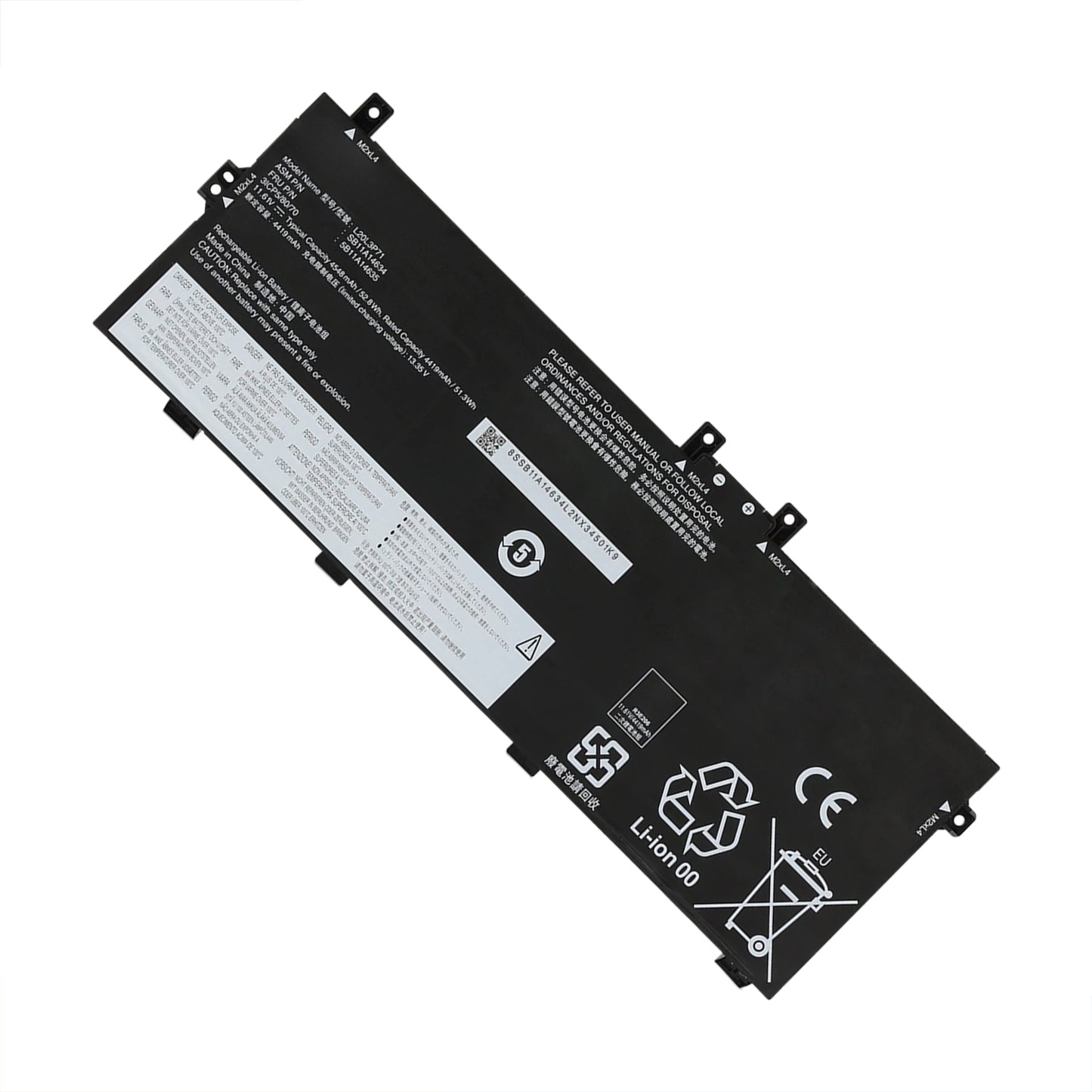 KELESY L20L3P71 L20M3P71 Laptop Battery for Lenovo ThinkPad X13 Yoga Gen 2 2021 Gen 3 2022 Series L20C3P71 11.61V 4548mAh